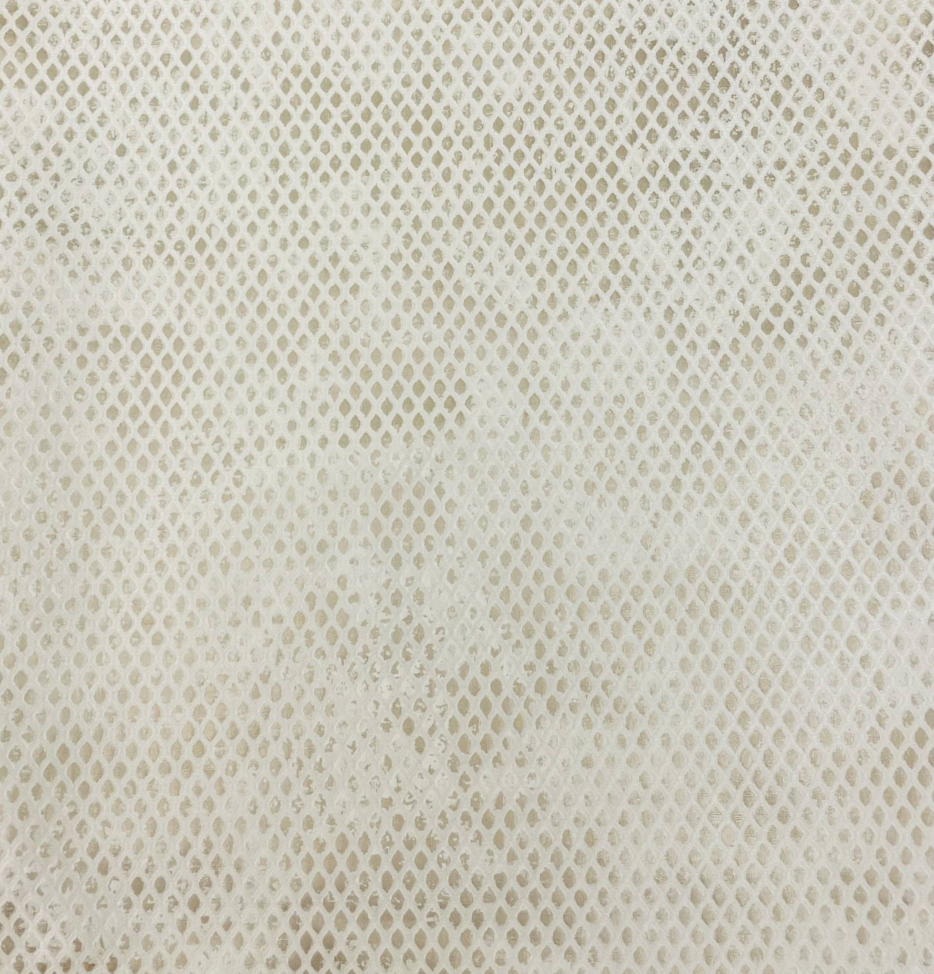 Metallic Reptile Brocade in Light Gold