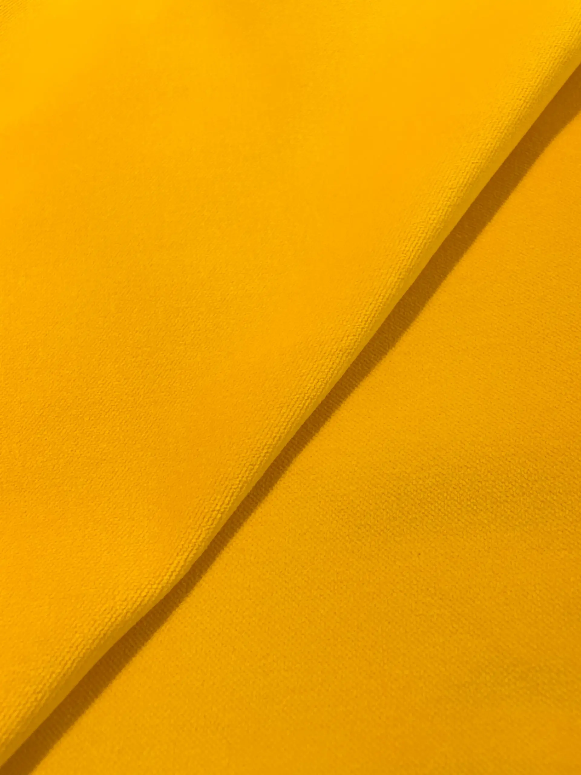 Pure Cotton Velvet in Sunflower