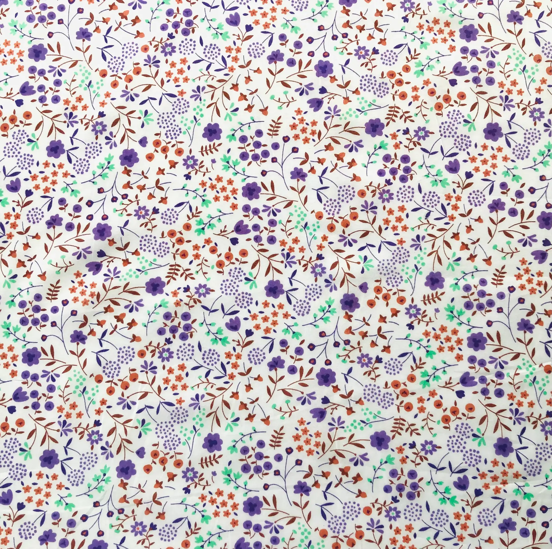 Cotton Lawn Floral in Purple