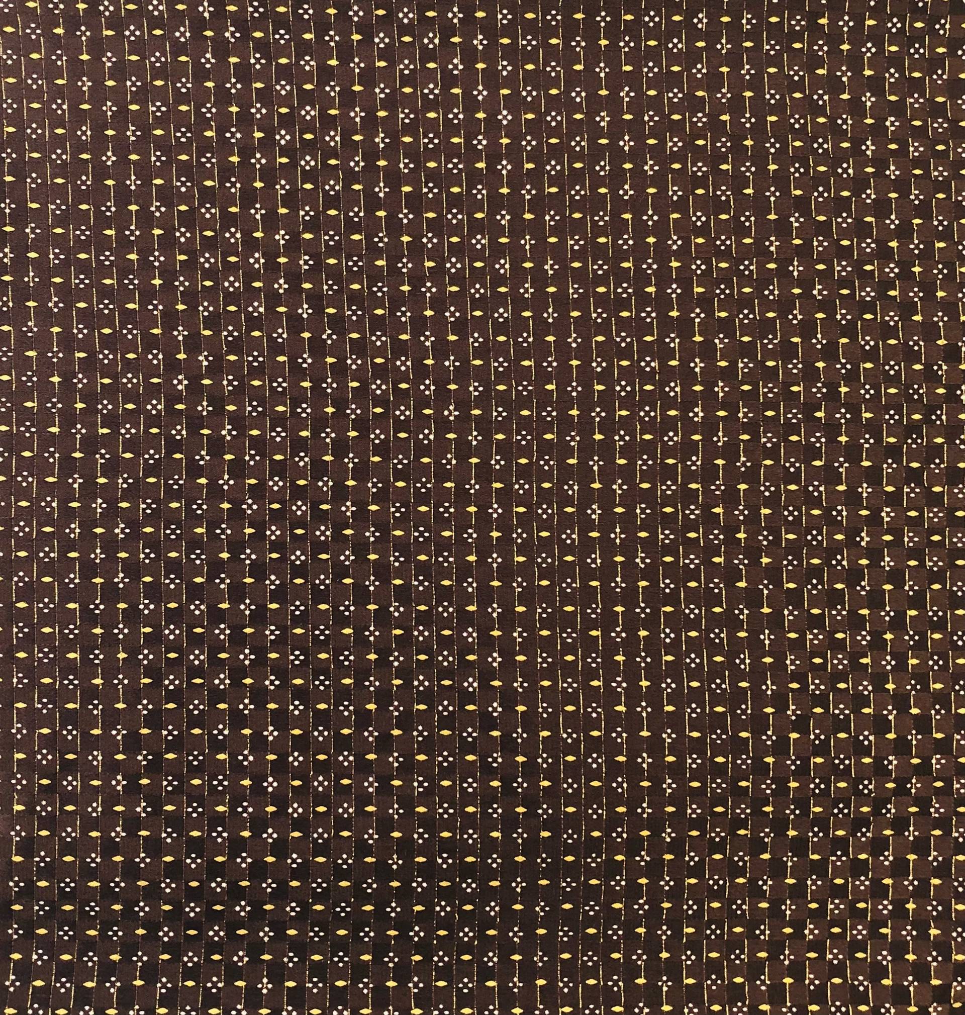 Printed Silk/Metallic Jacquard
