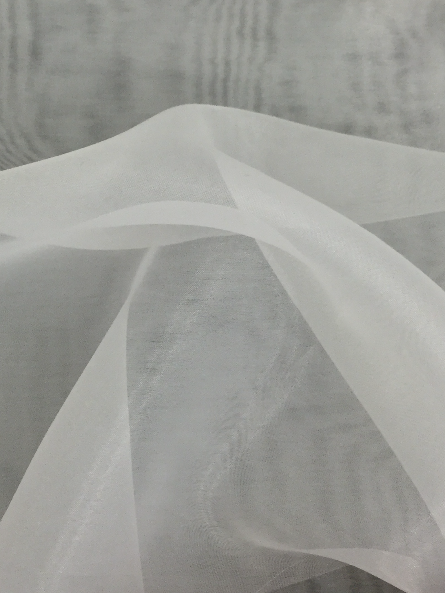 Polyester Organza in Ivory