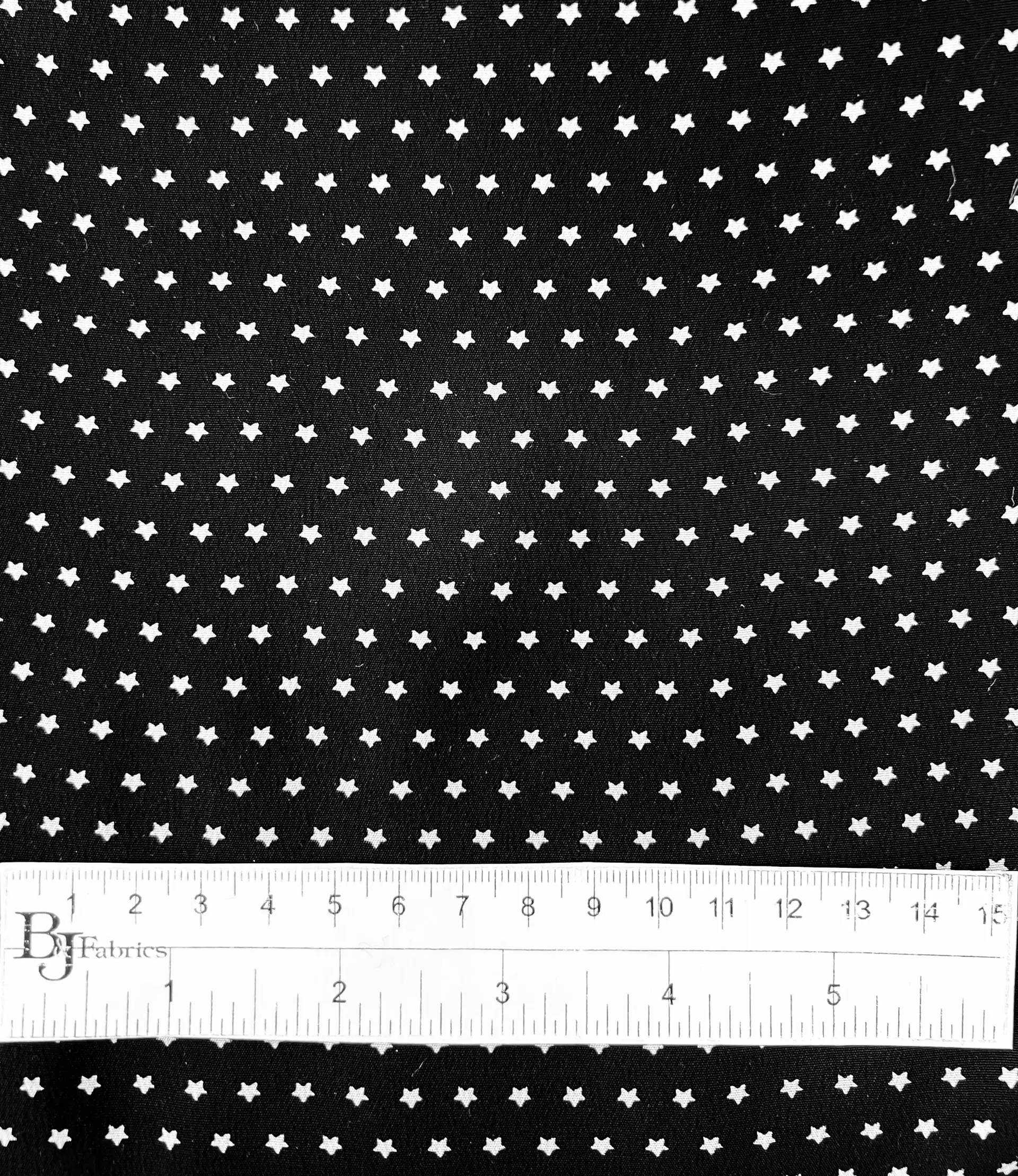 Printed Star on Pure Silk Crepe 
