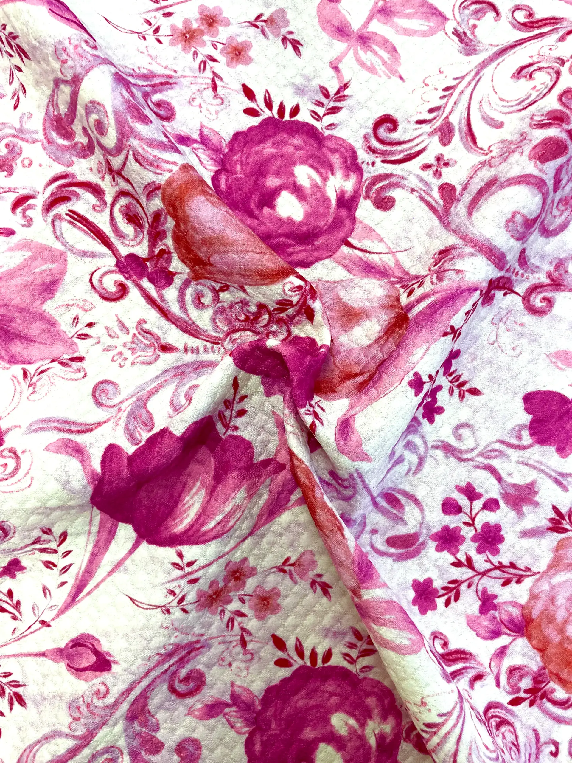 Printed Silk & Wool