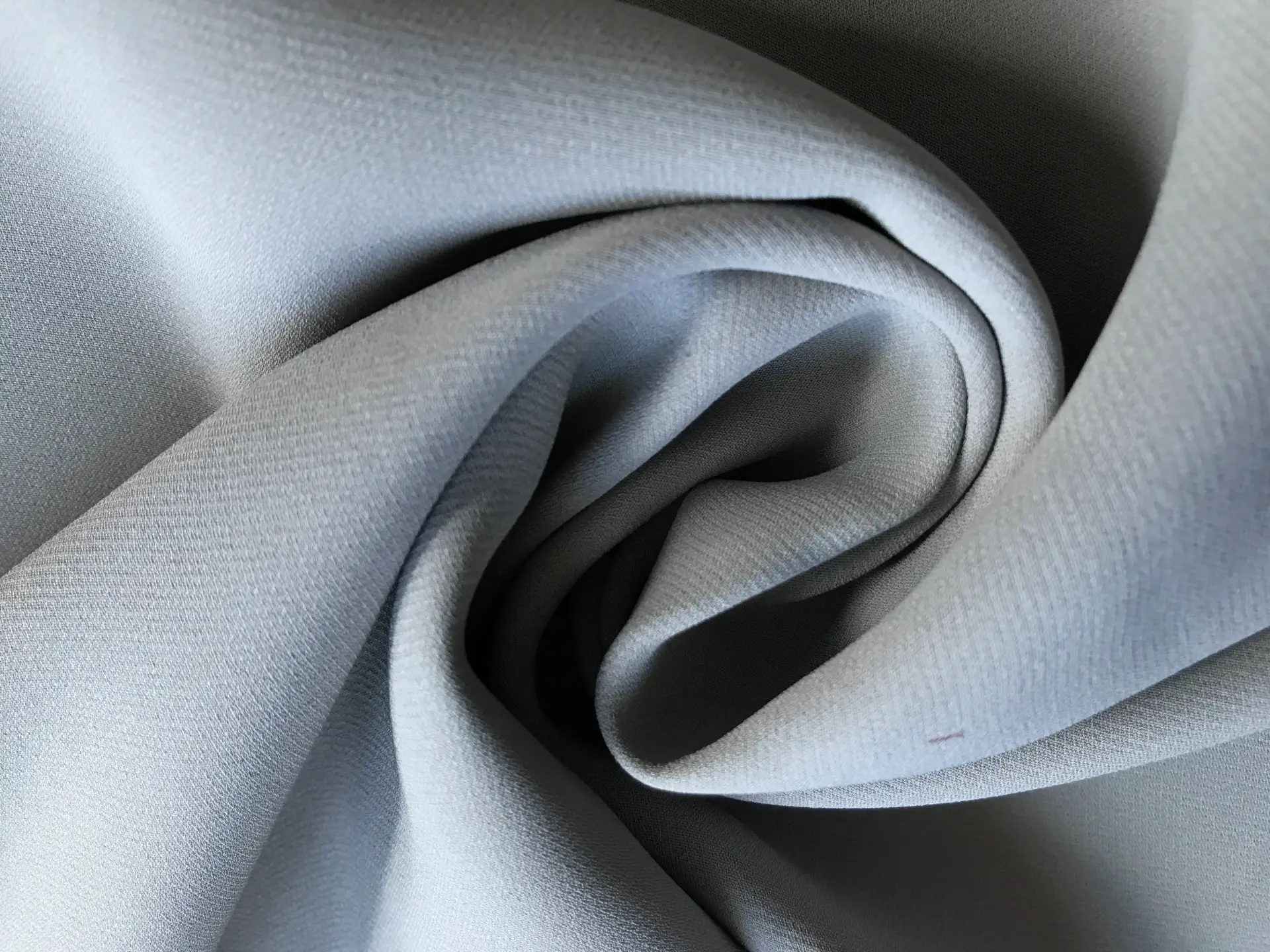 grey heavy silk georgette in a swirl