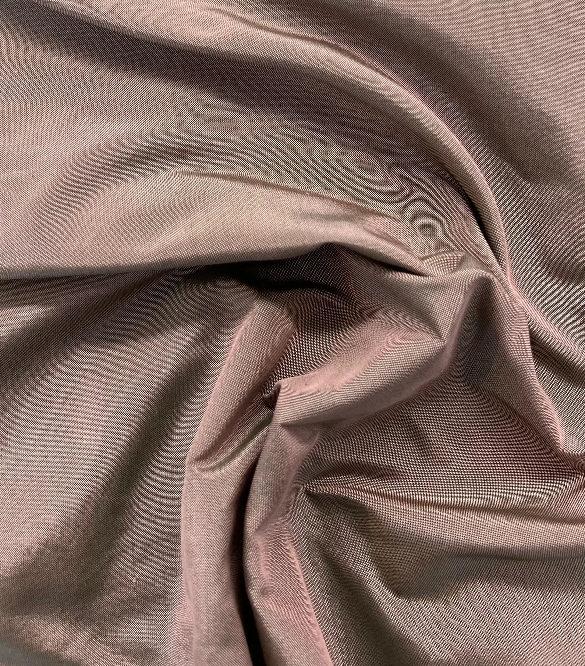 Iridescent Silk Taffeta in Jade/Pink