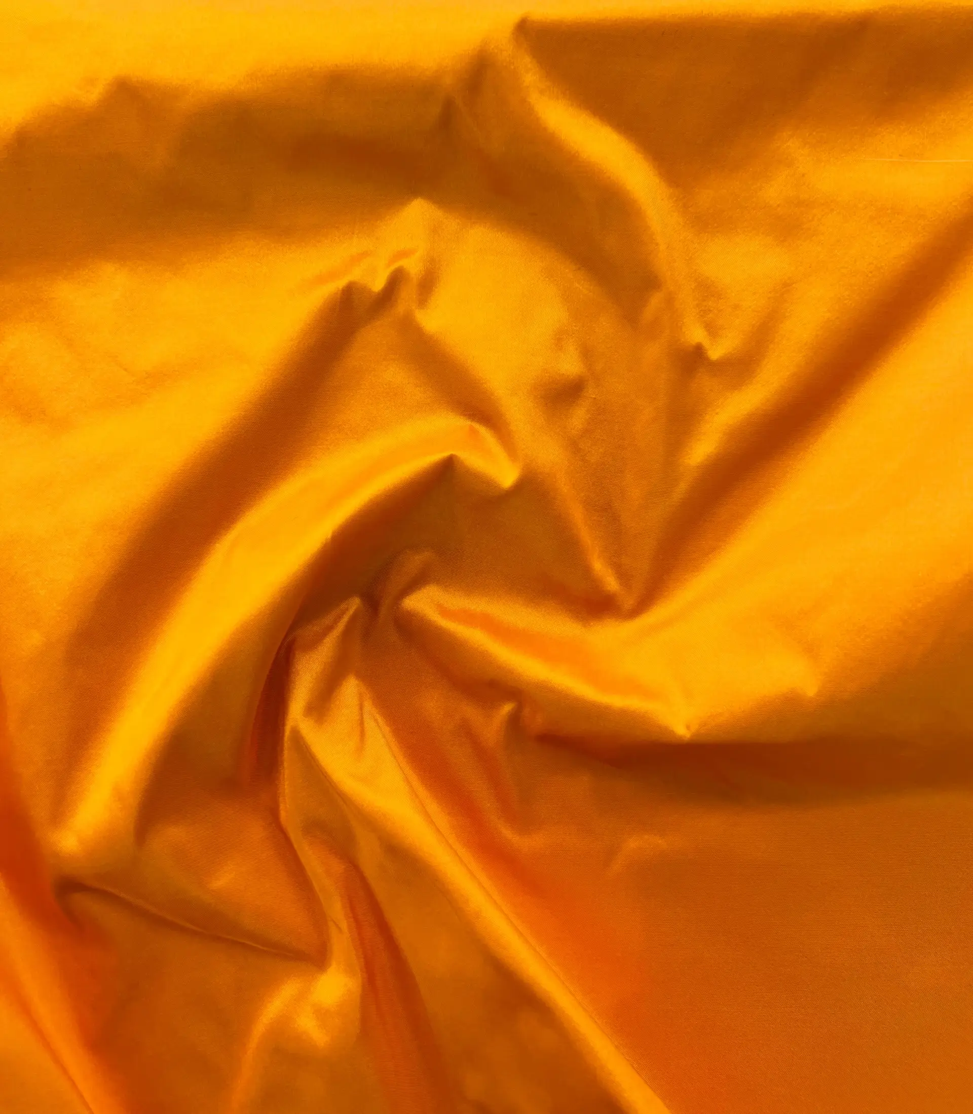 Pure Silk Taffeta in Tangerine 