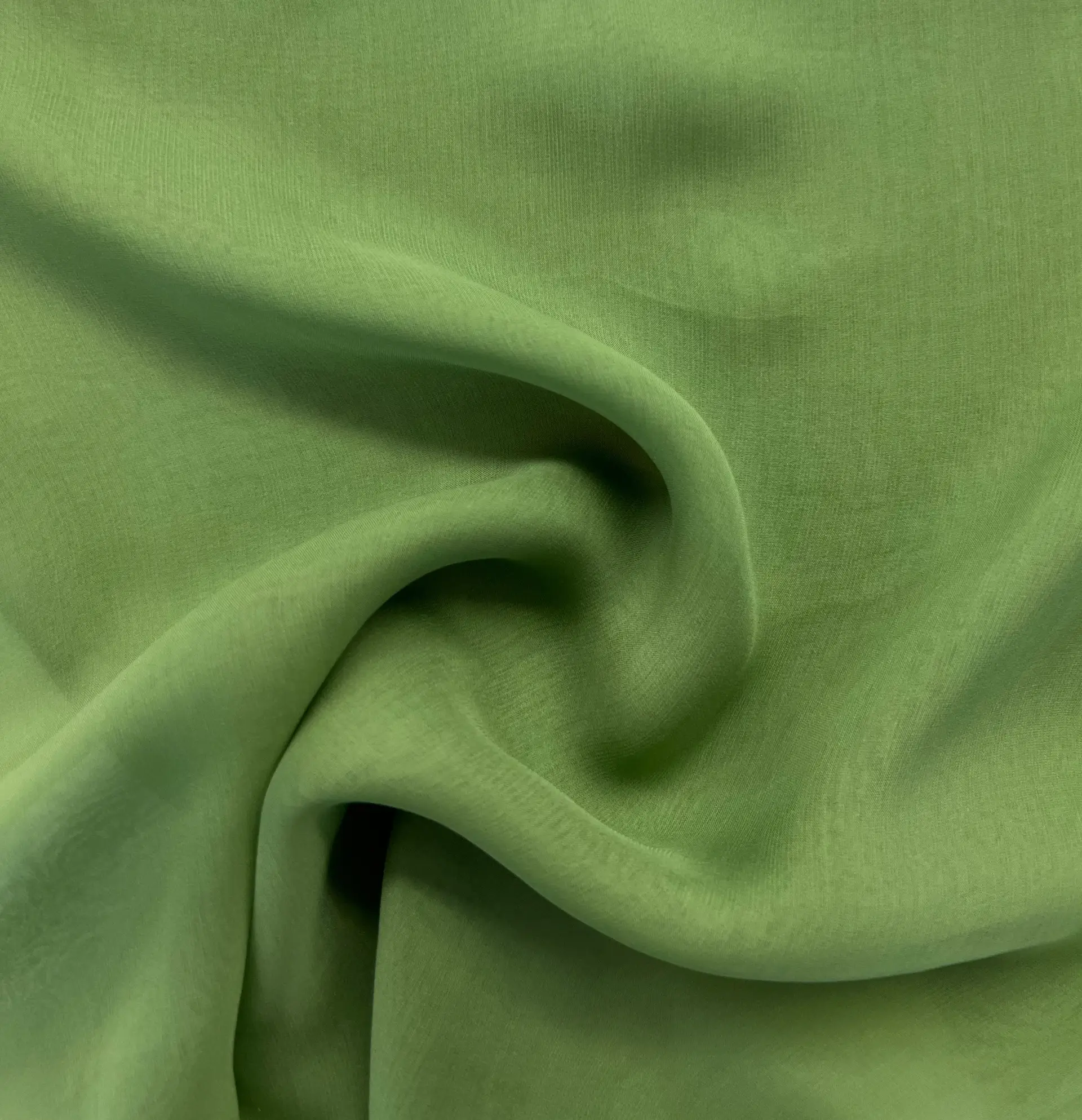 PURE SILK CHIFFON in GREEN 