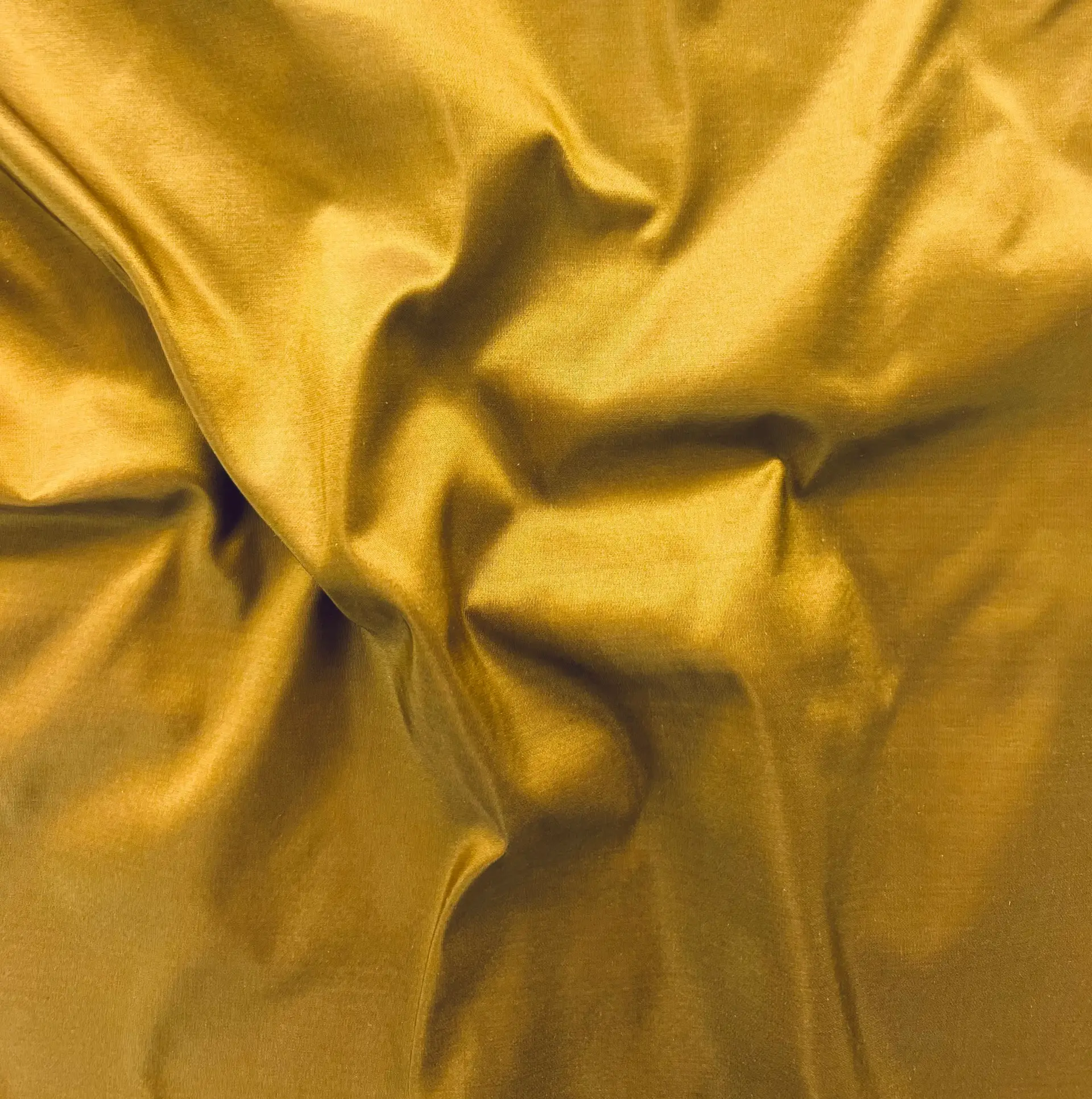 Pure Silk Taffeta in Gold