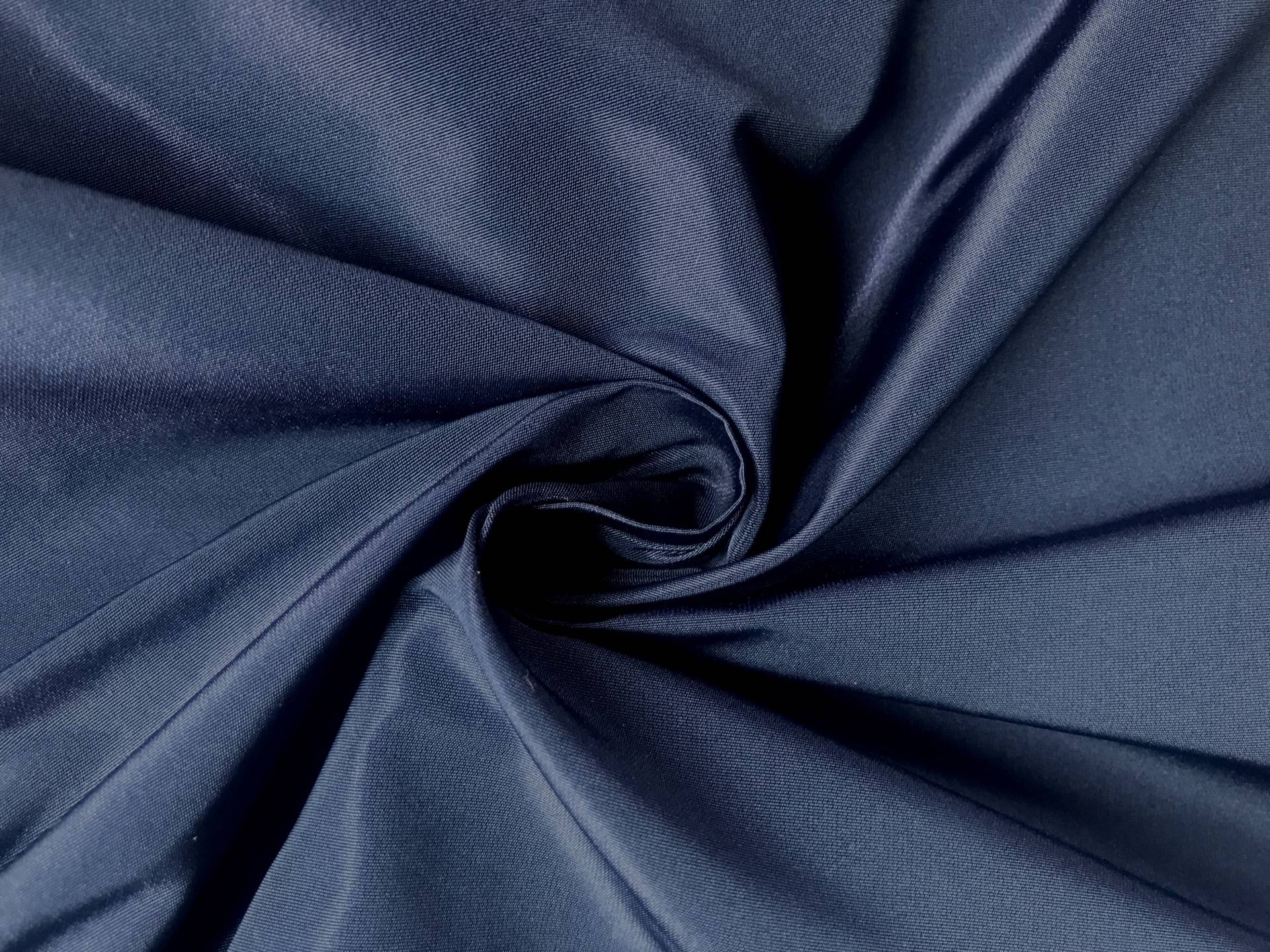 navy poly taffeta in swirl
