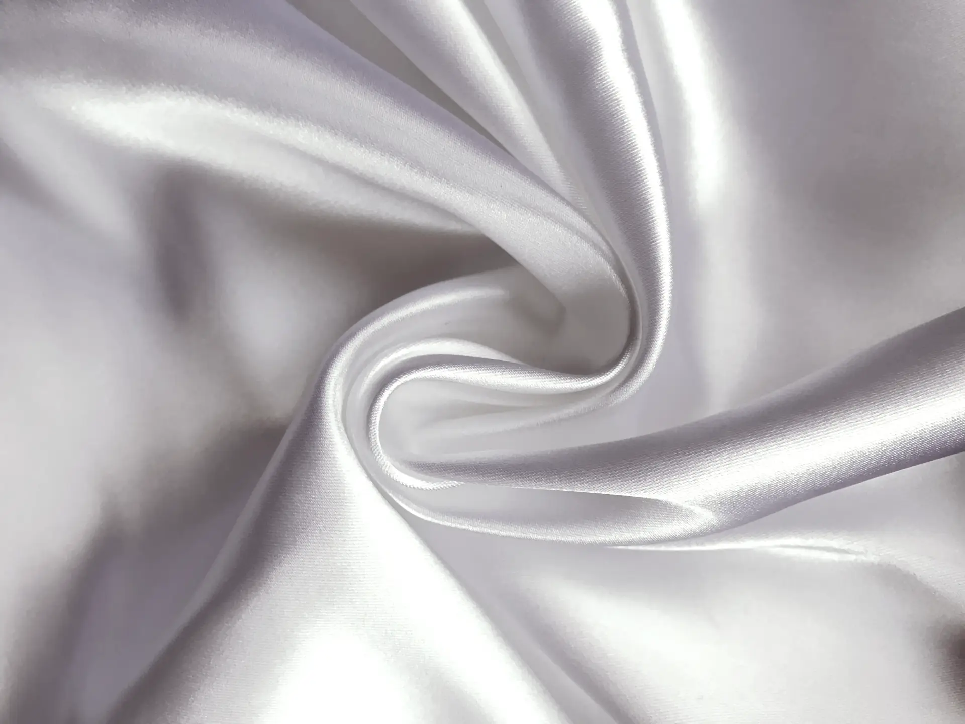 off white stretch satin in a swirl