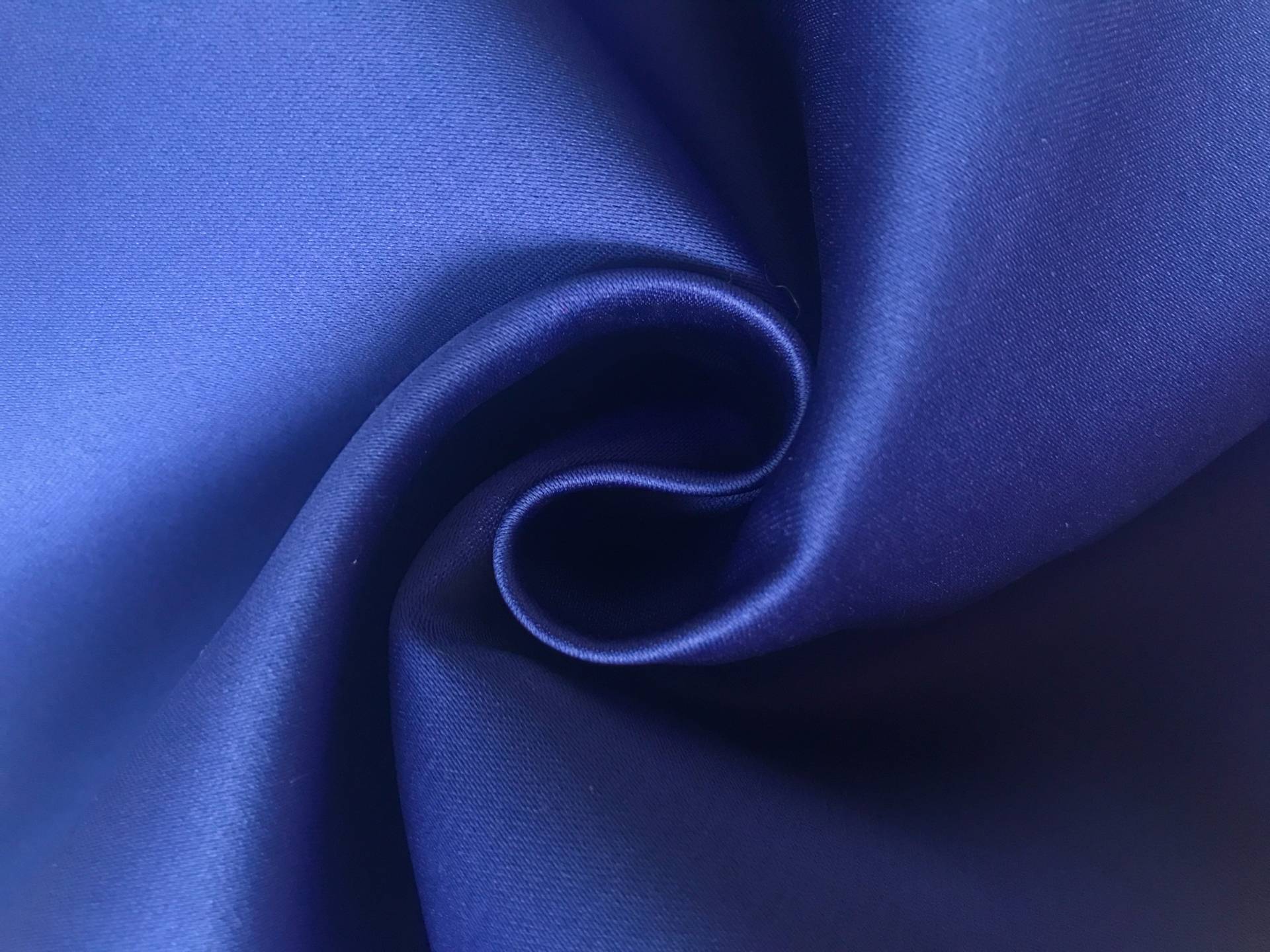 cobalt double face poly satin