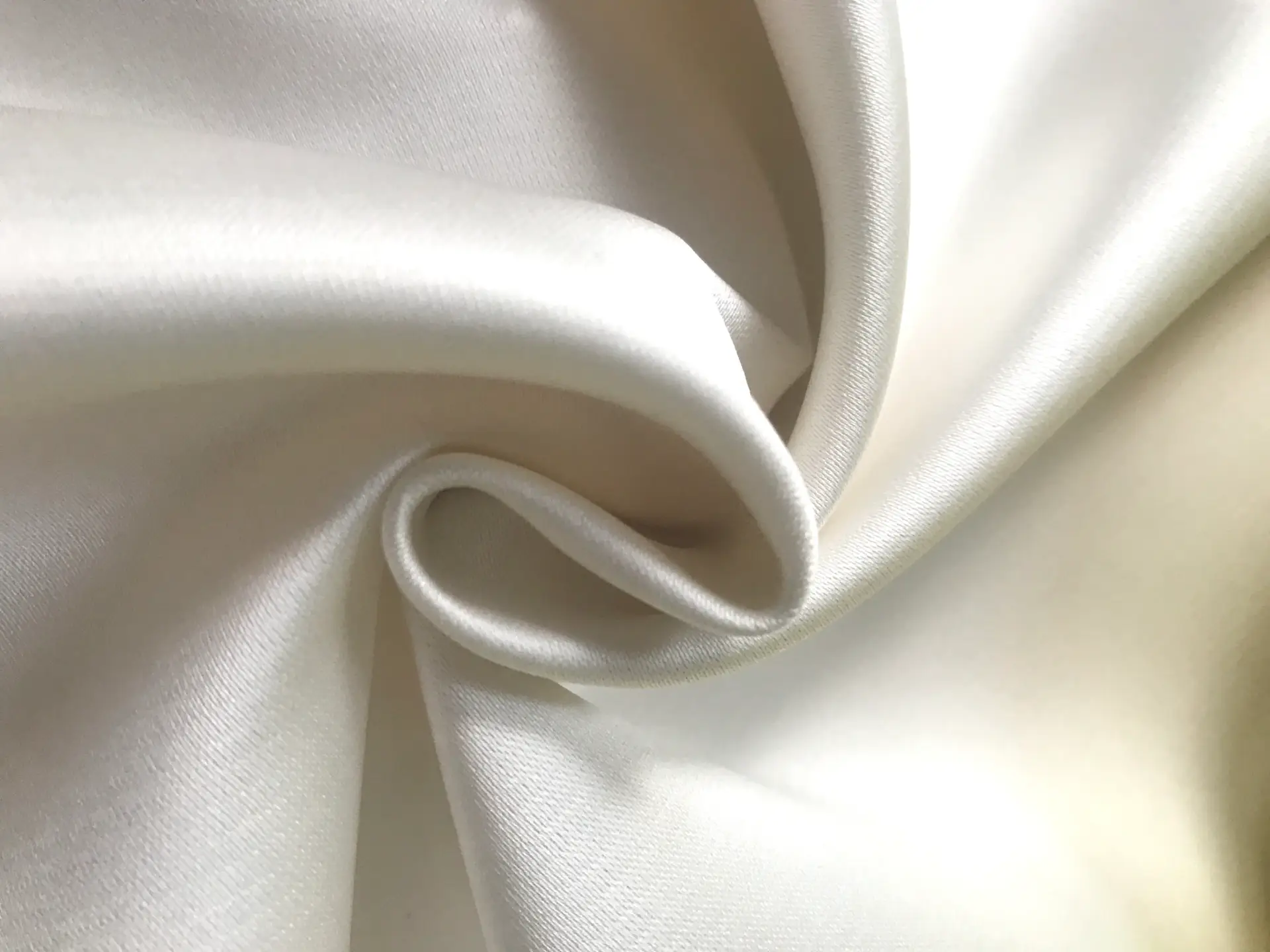 white double face poly satin