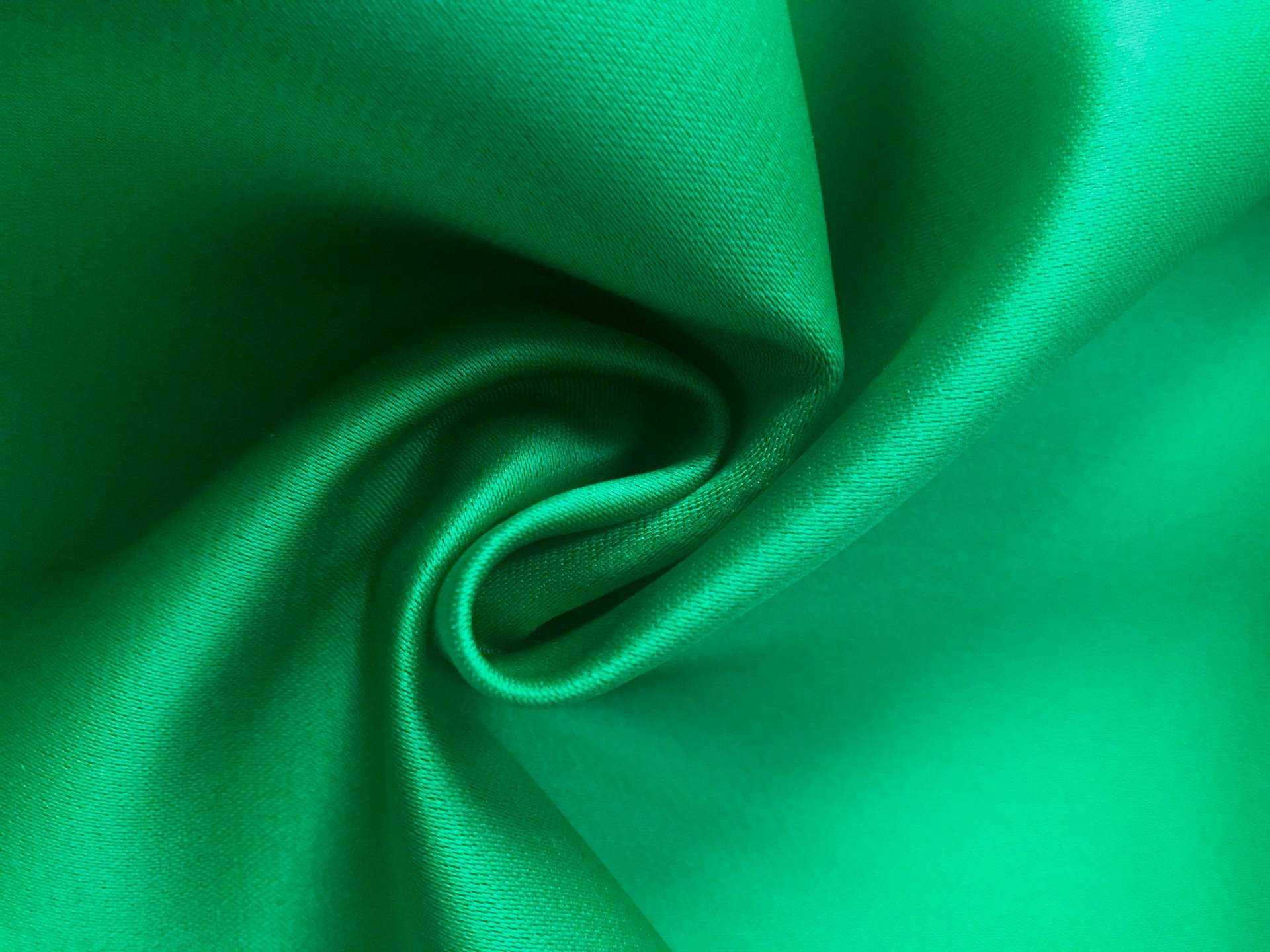 emerald double face poly satin