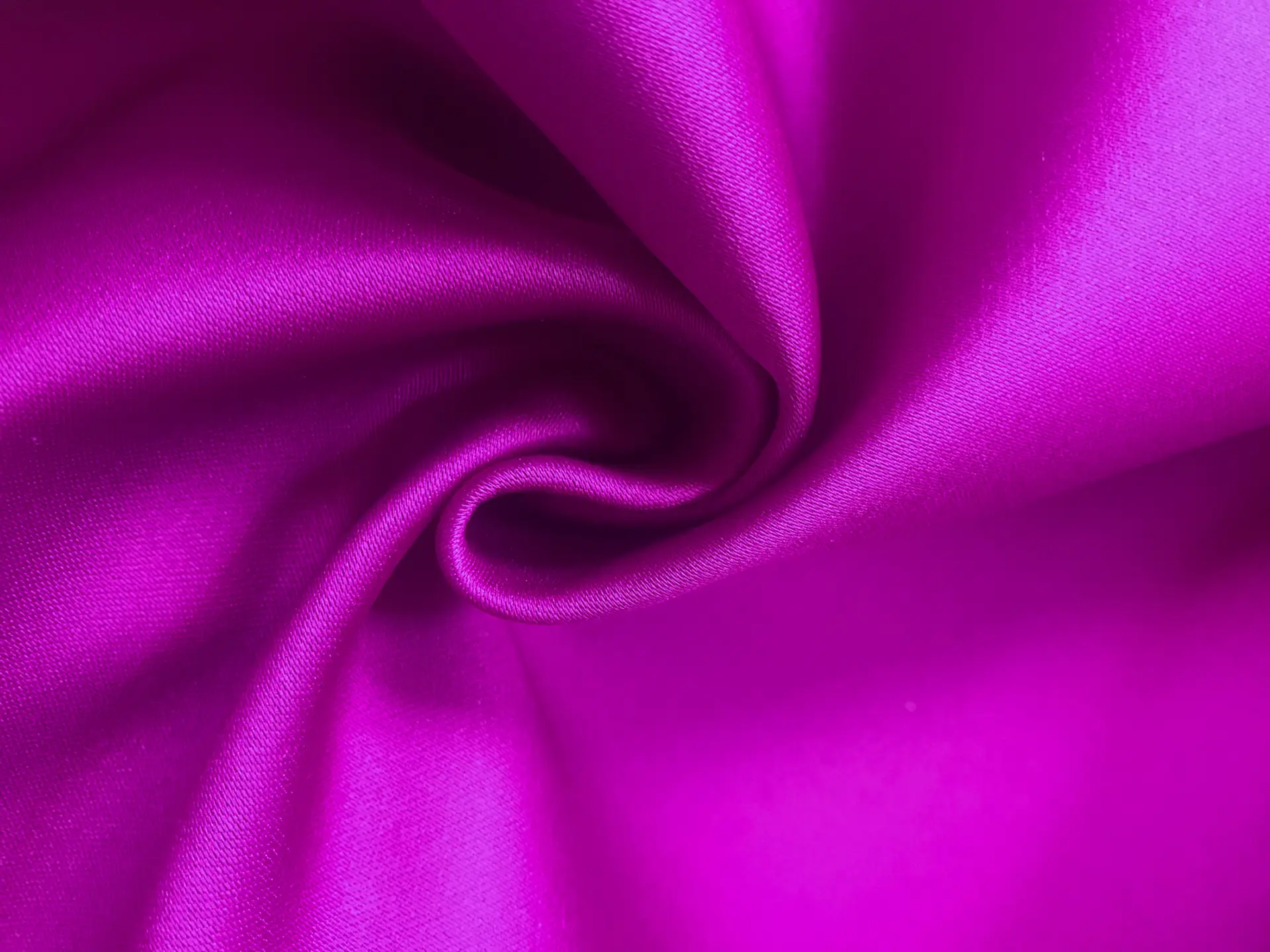 fuchsia double face poly satin