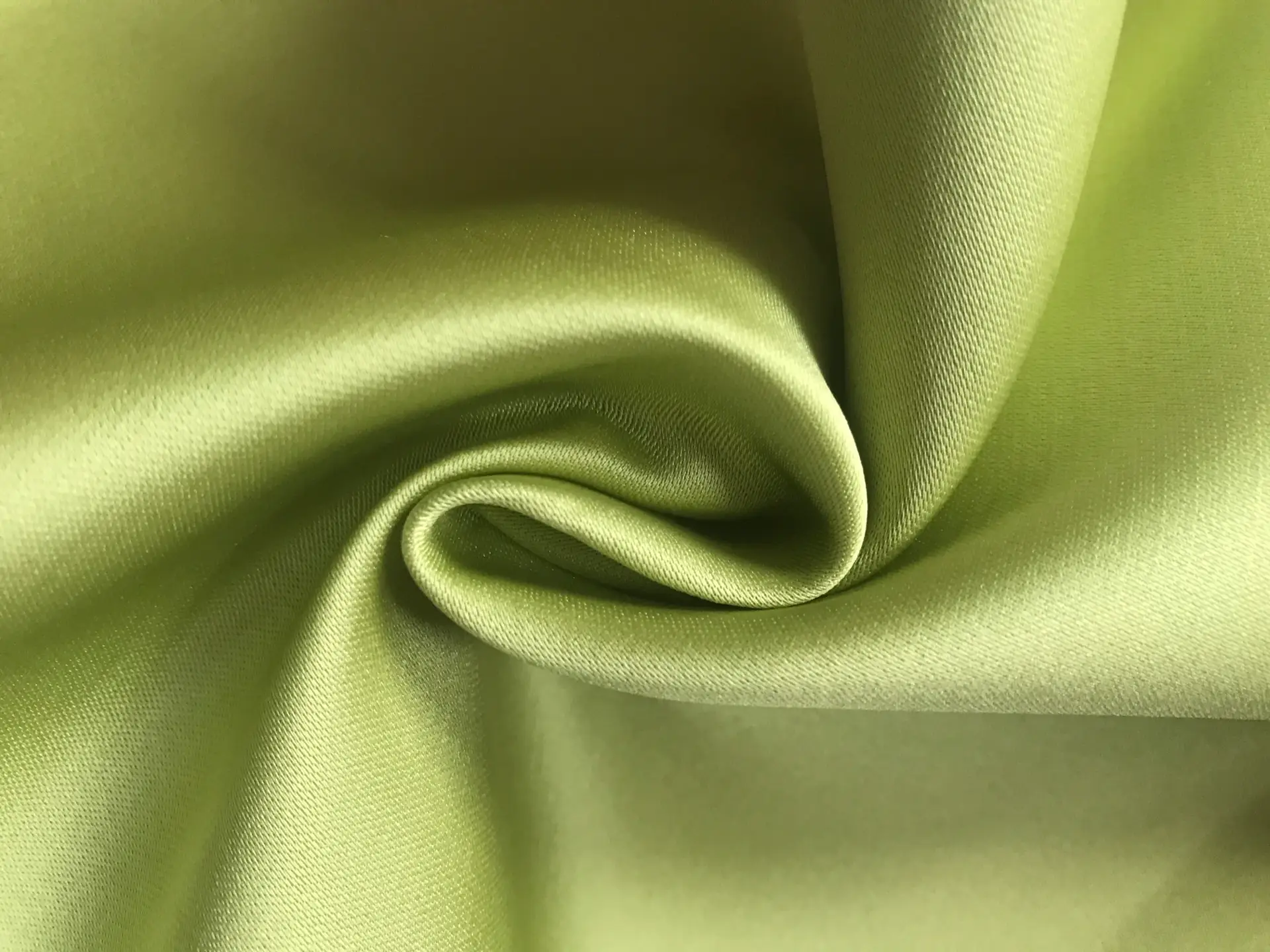 spring green double face poly satin