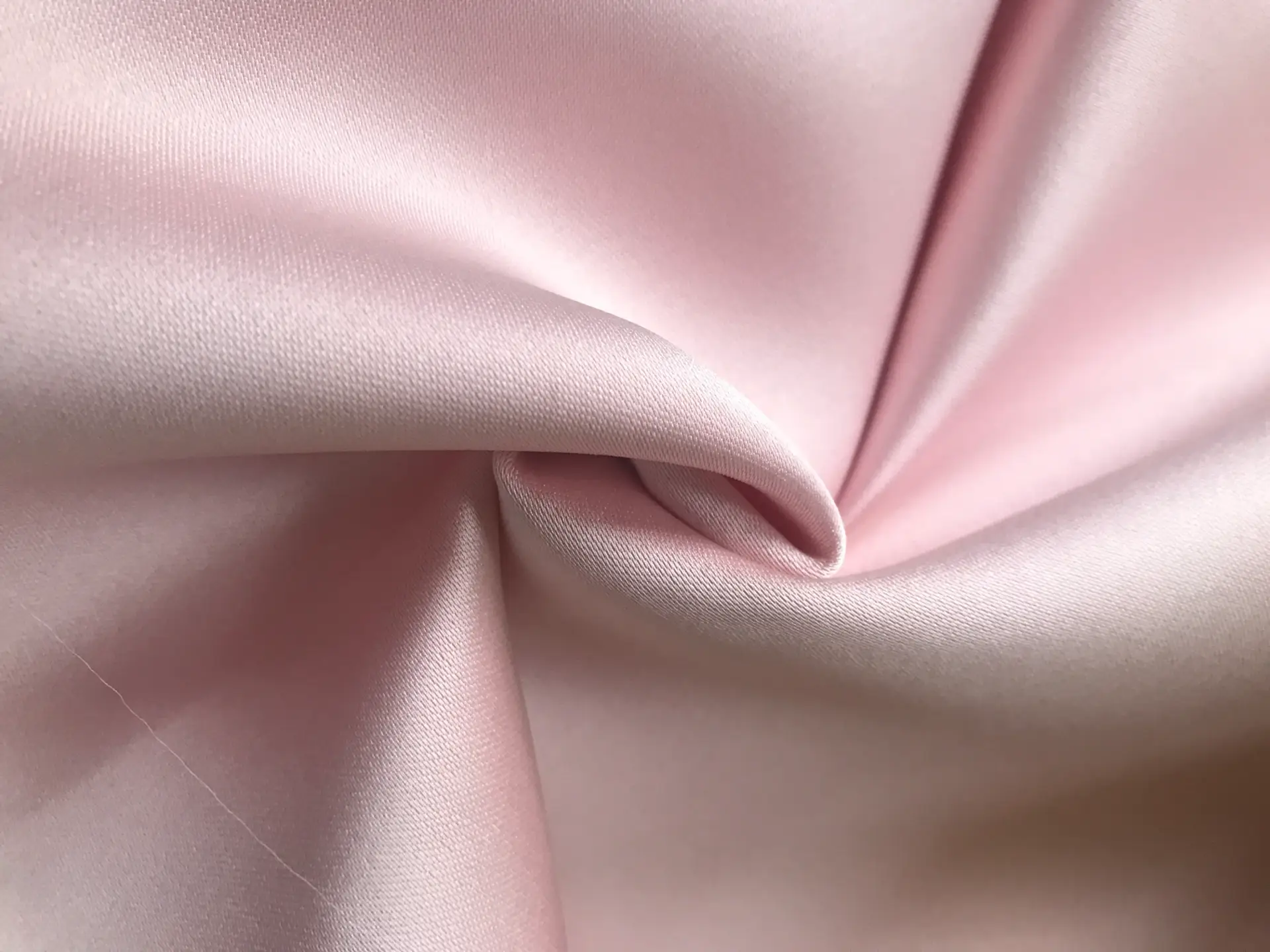Double Face Polyester Satin in Blush