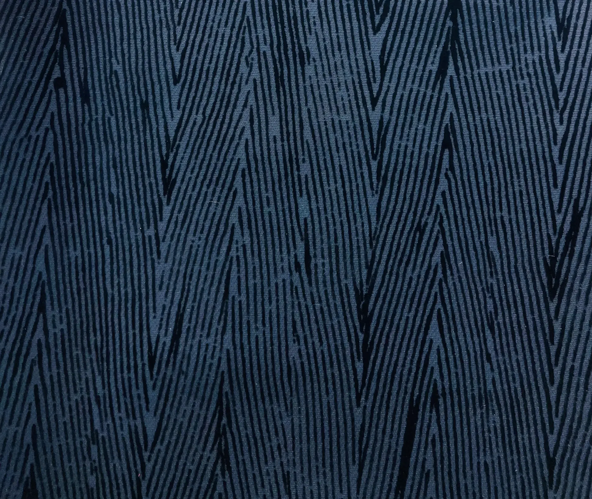 Couture Flocked Silk and Wool In Navy