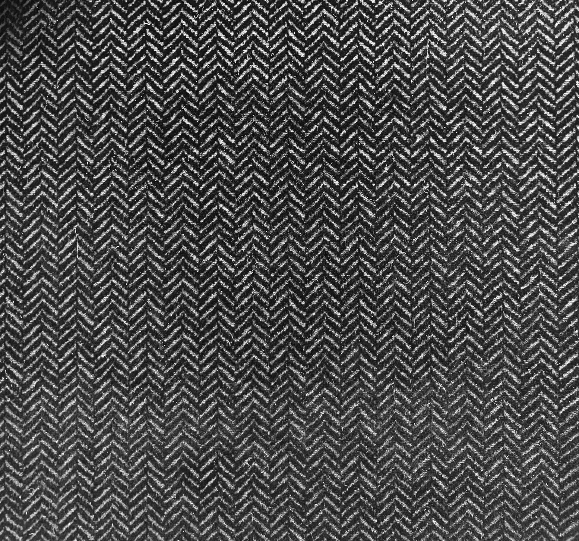 Italian Couture Flocked Silk and Wool In Black