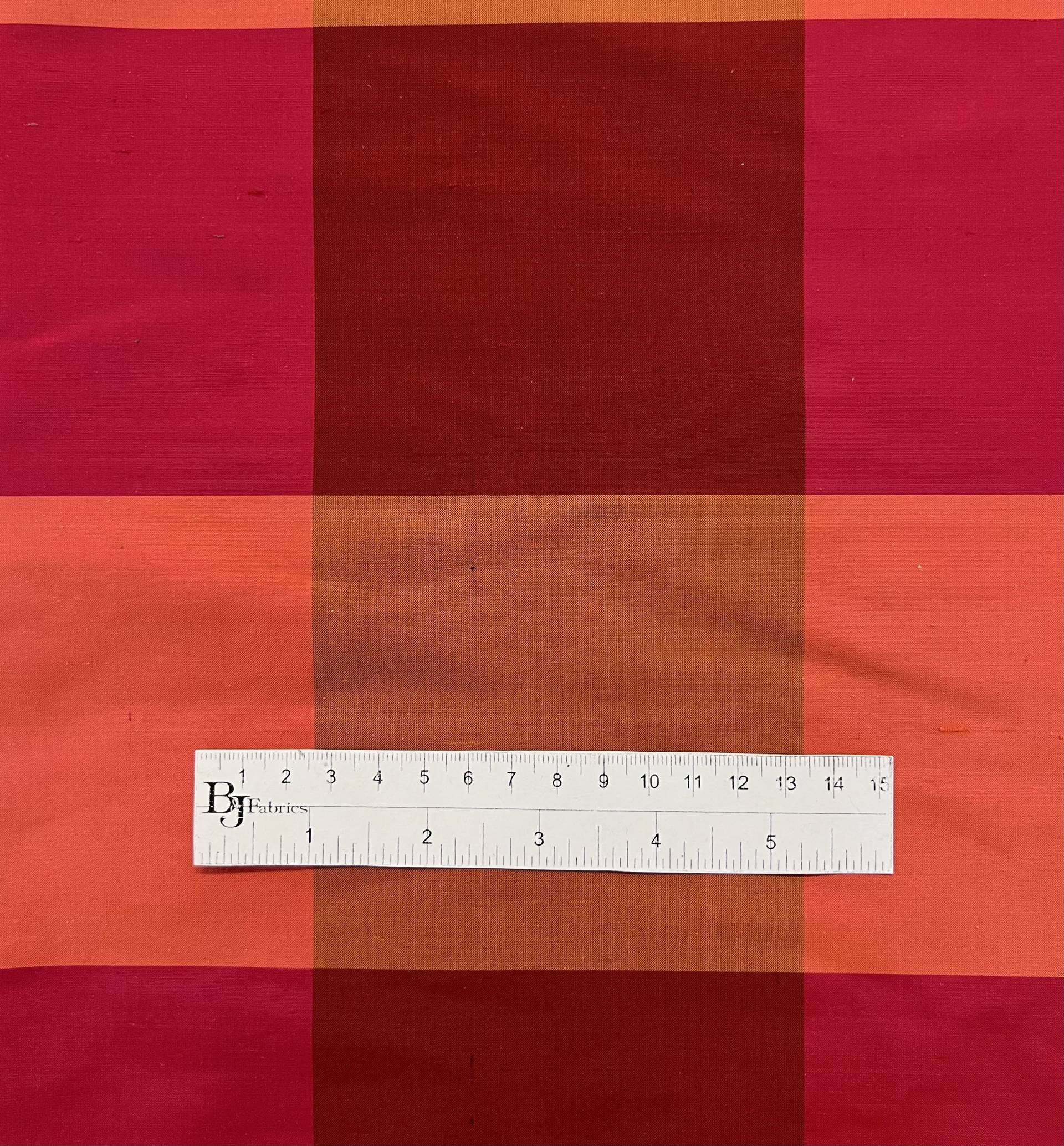 Pure Silk Shantung Gingham