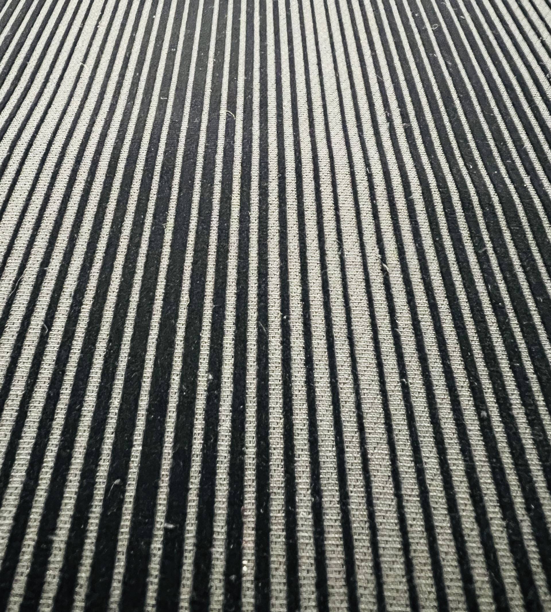 Couture Flocked Silk and Wool In Black
