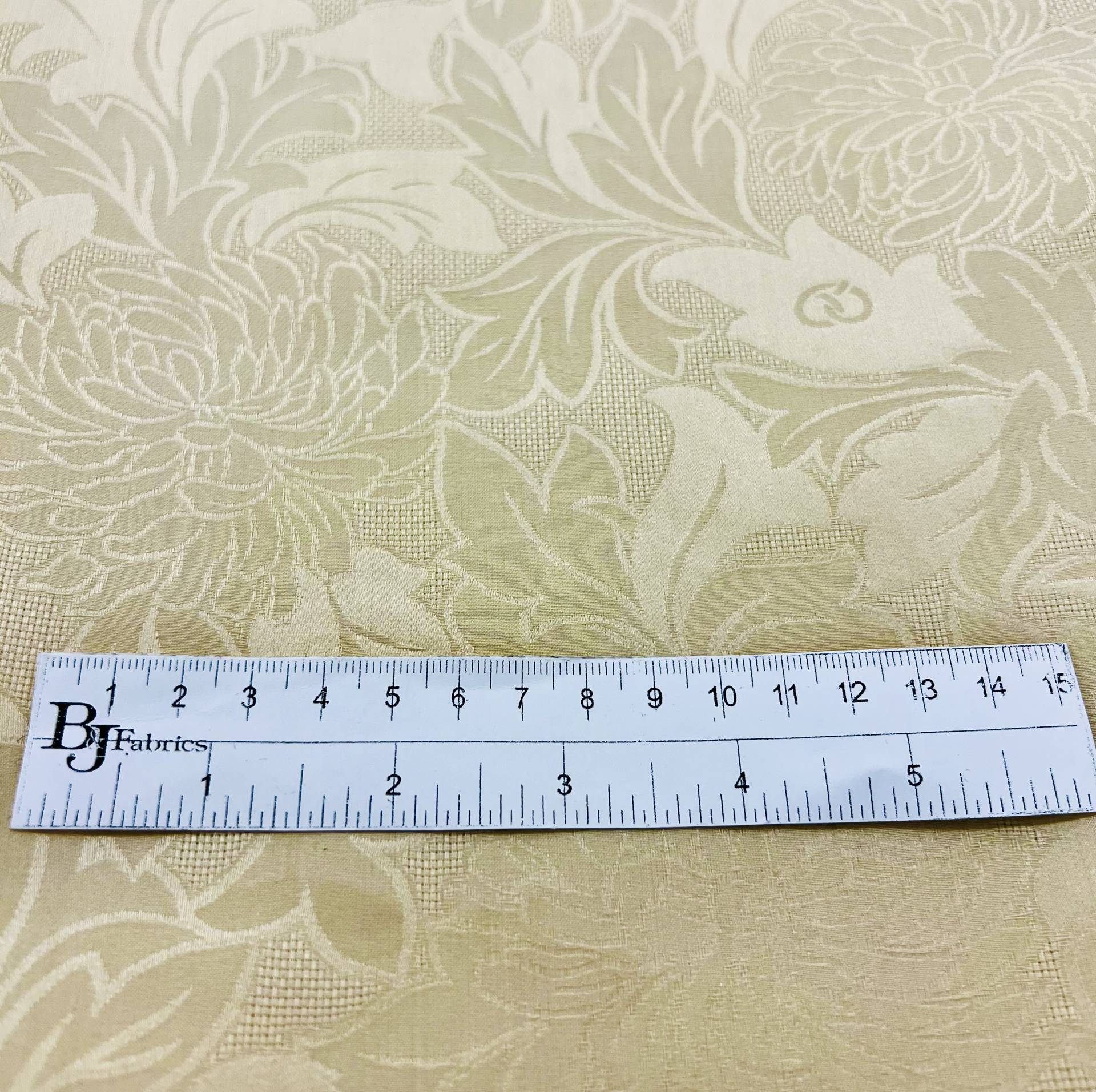 Pure Silk Gazar Jacquard in Ivory