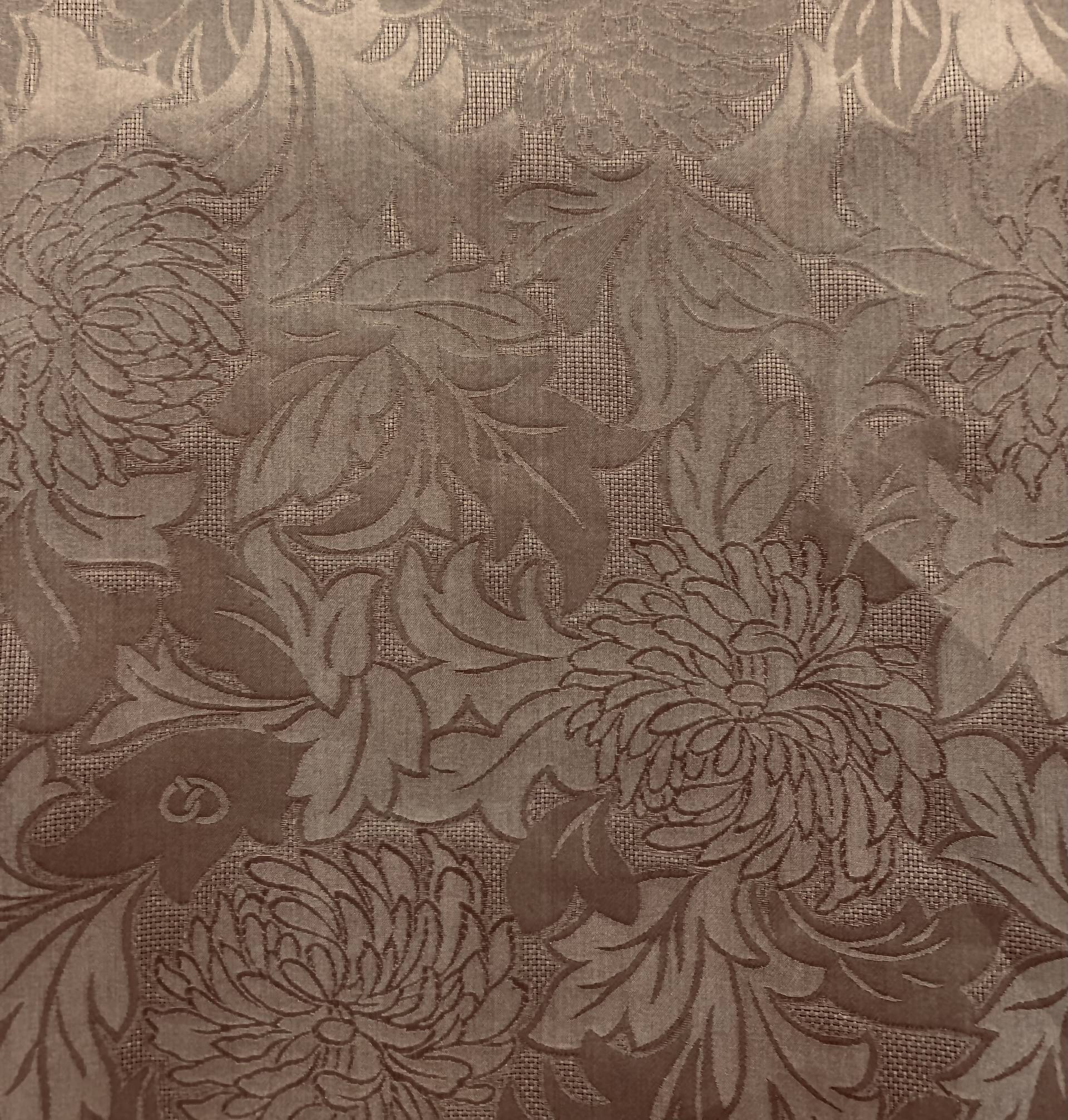 Pure Silk Gazar Jacquard in Taupe