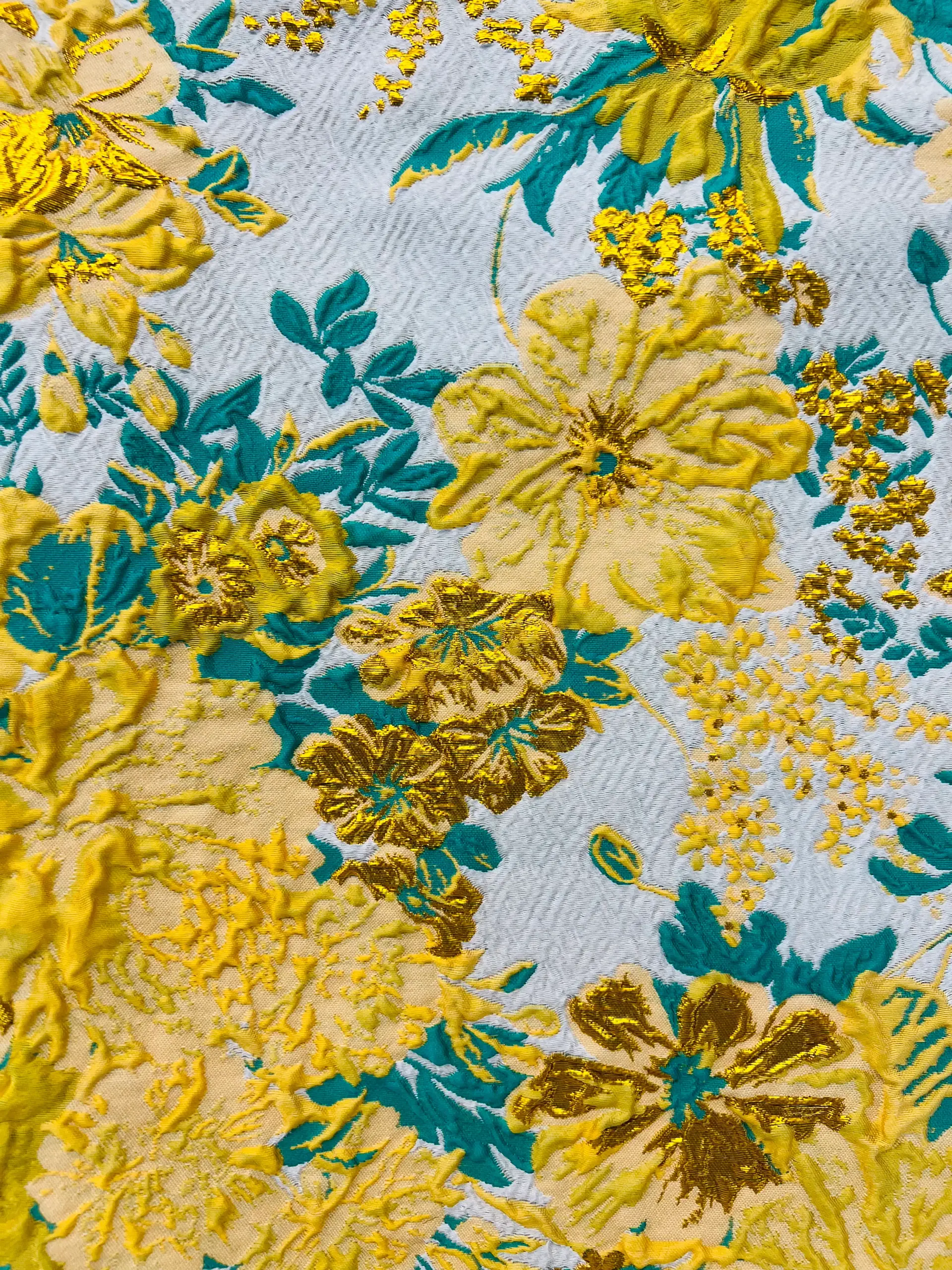Silk Blend Metallic Brocade