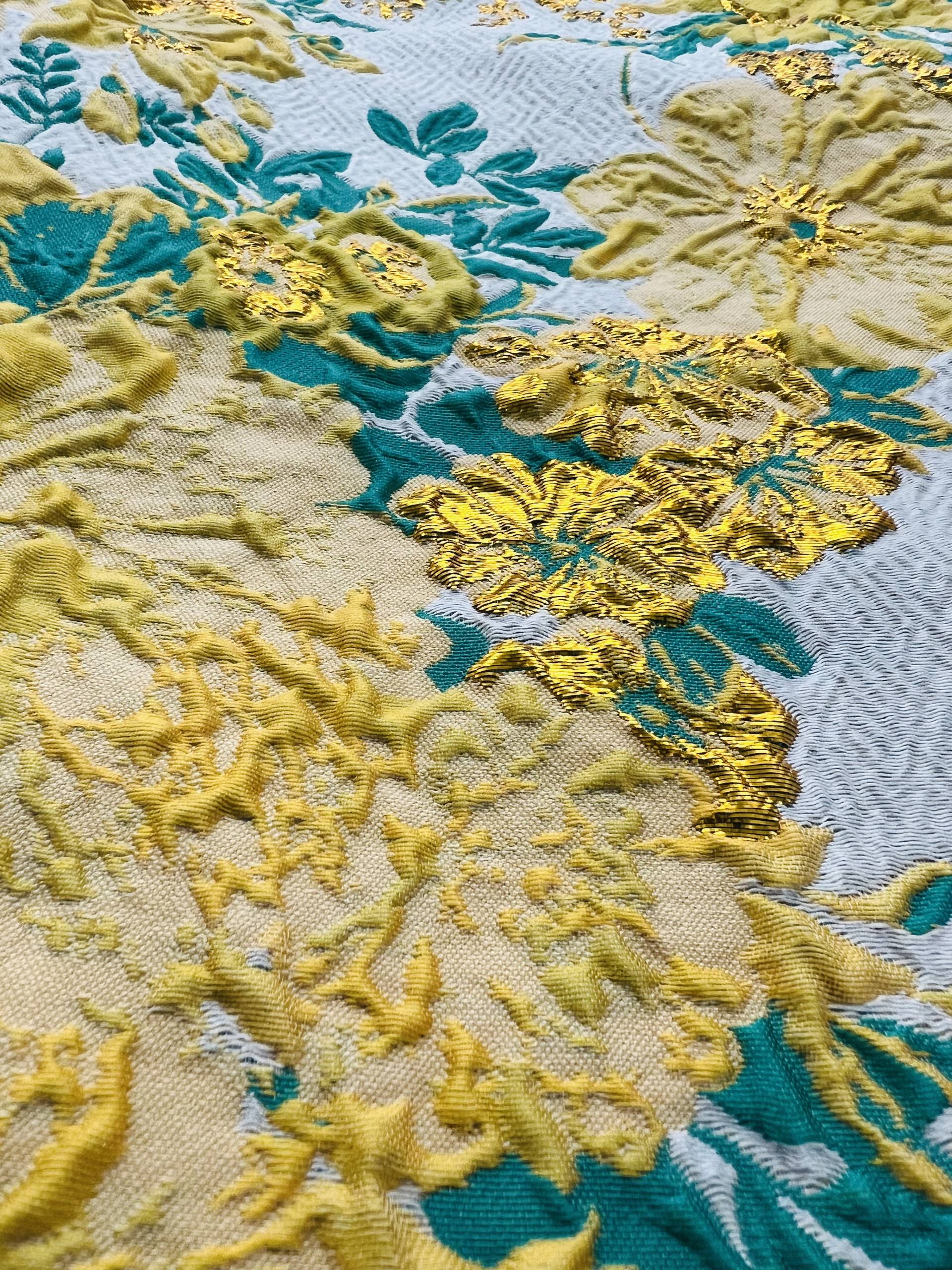 Silk Blend Metallic Brocade