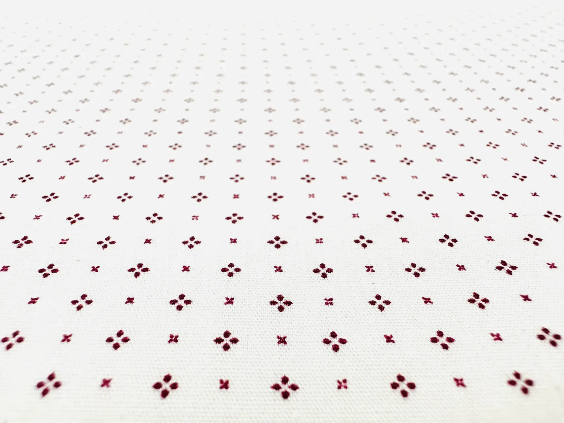 Sustainable Cotton Broadcloth Print in Cherry