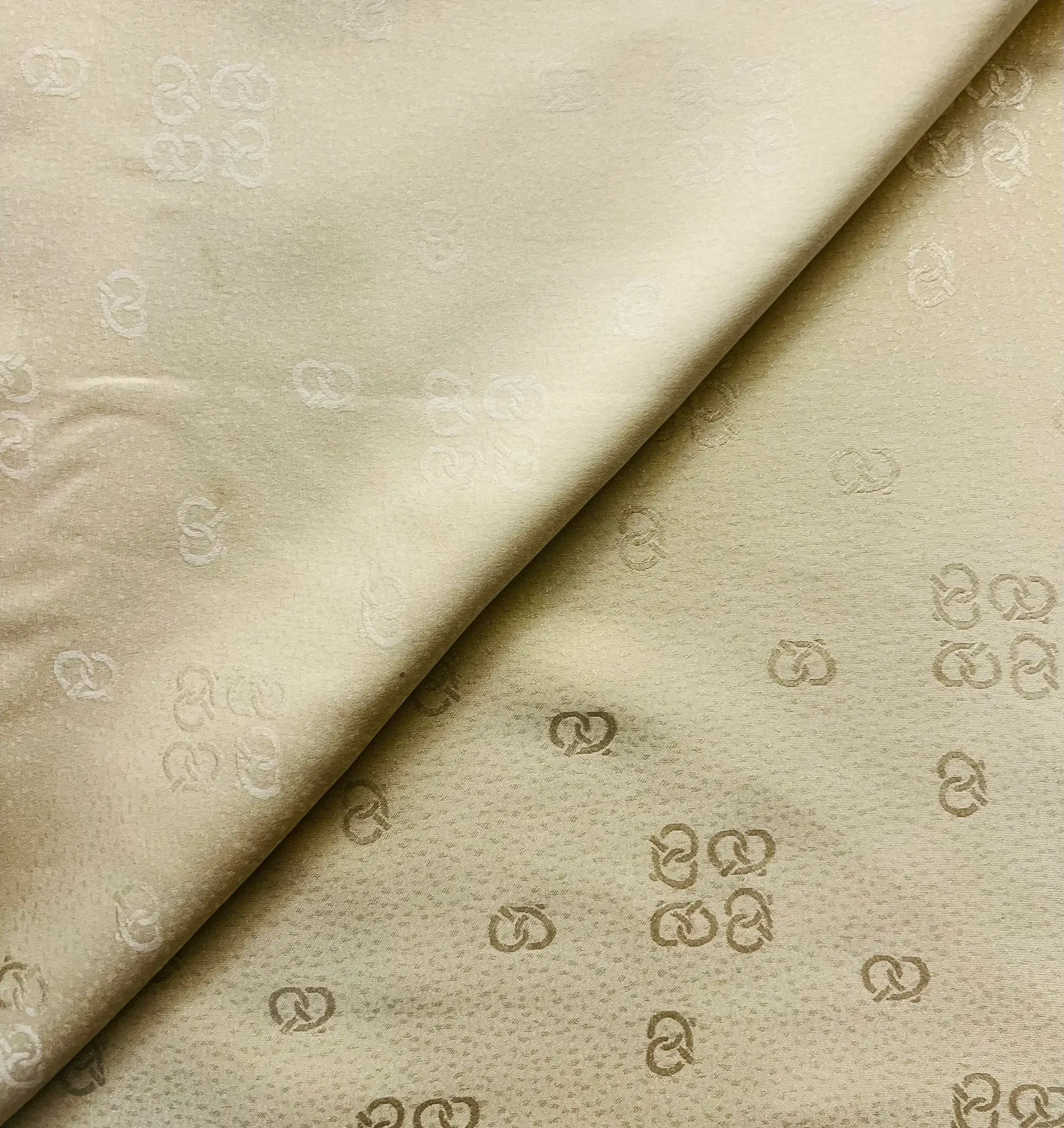 Vintage Silk Jacquard in Butter