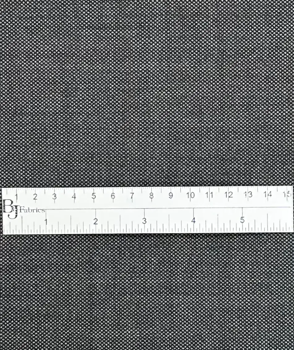 Italian Wool Birdseye in Black and Charcoal