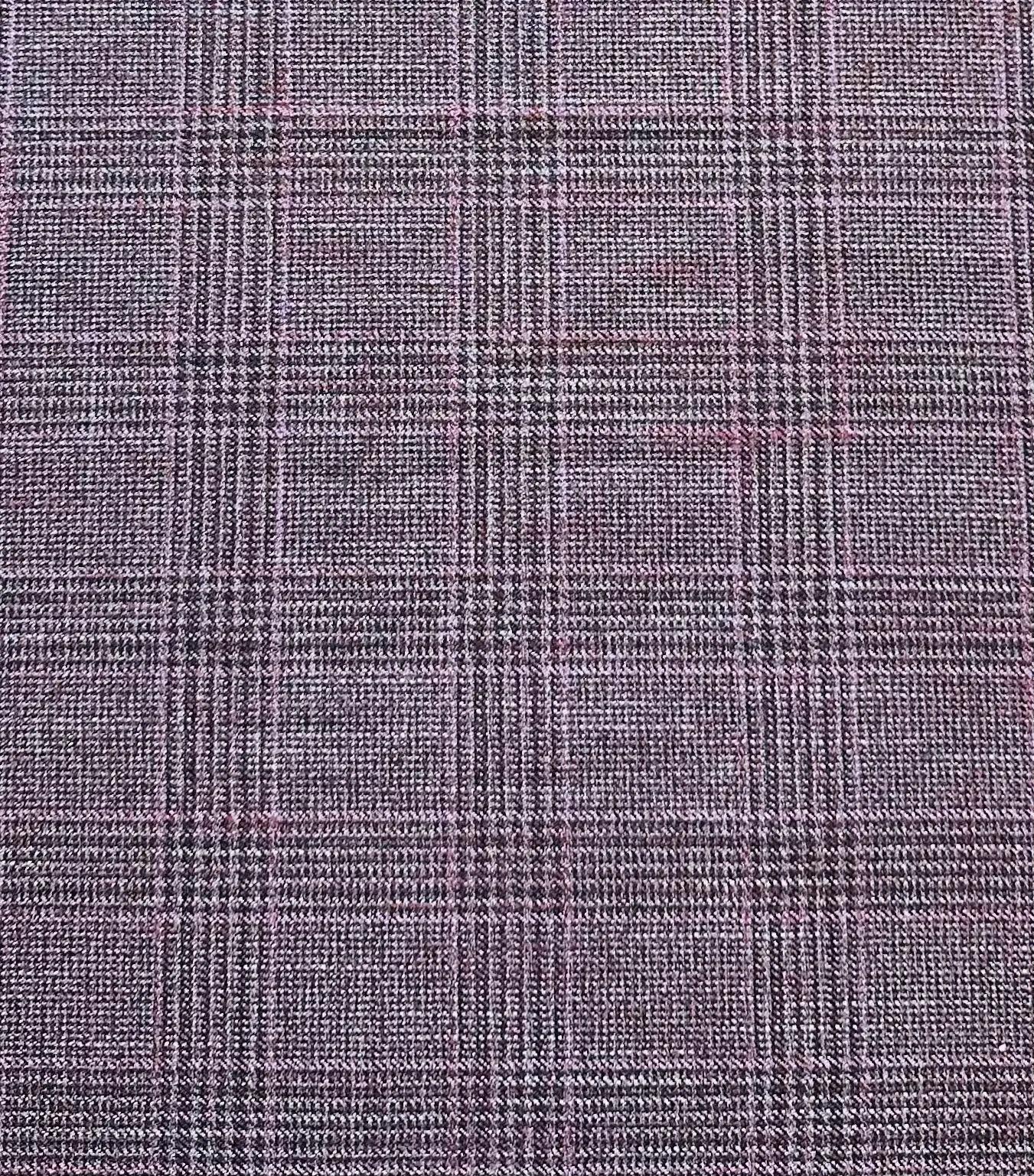 Made in Italy Wool Bamboo Plaid in Wine