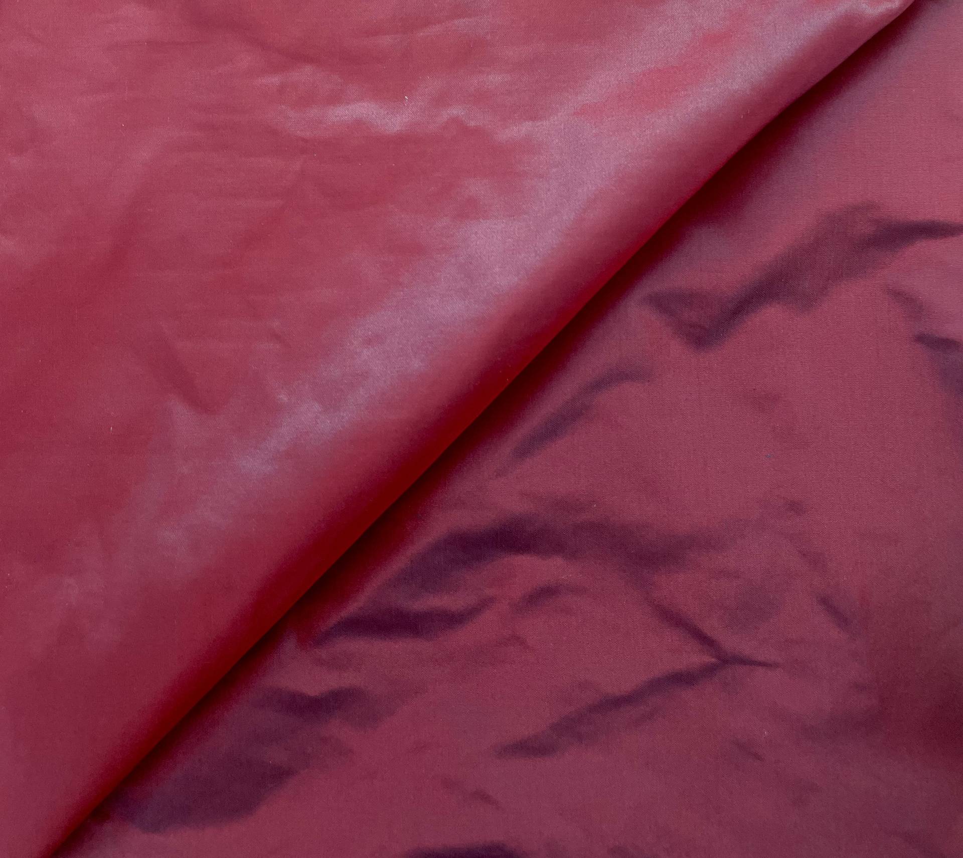 Iridescent Silk Taffeta in Red/Turquoise