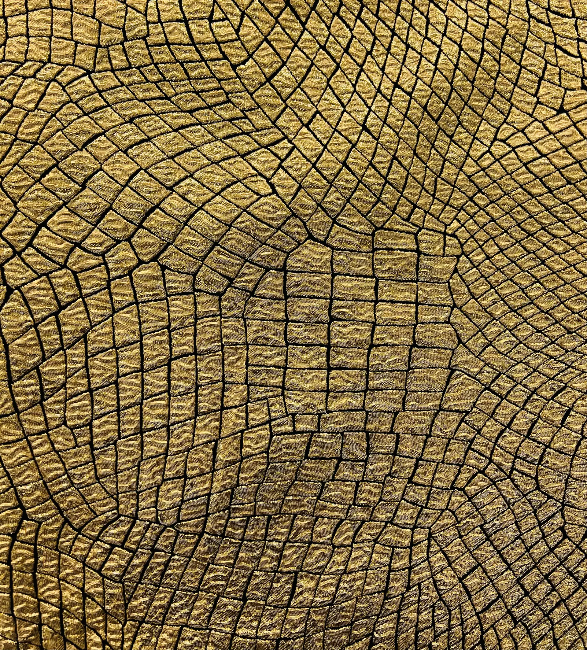 Silk Blend Metallic Brocade