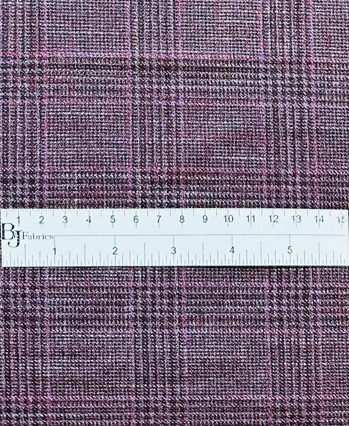 Made in Italy Wool Bamboo Plaid in Wine