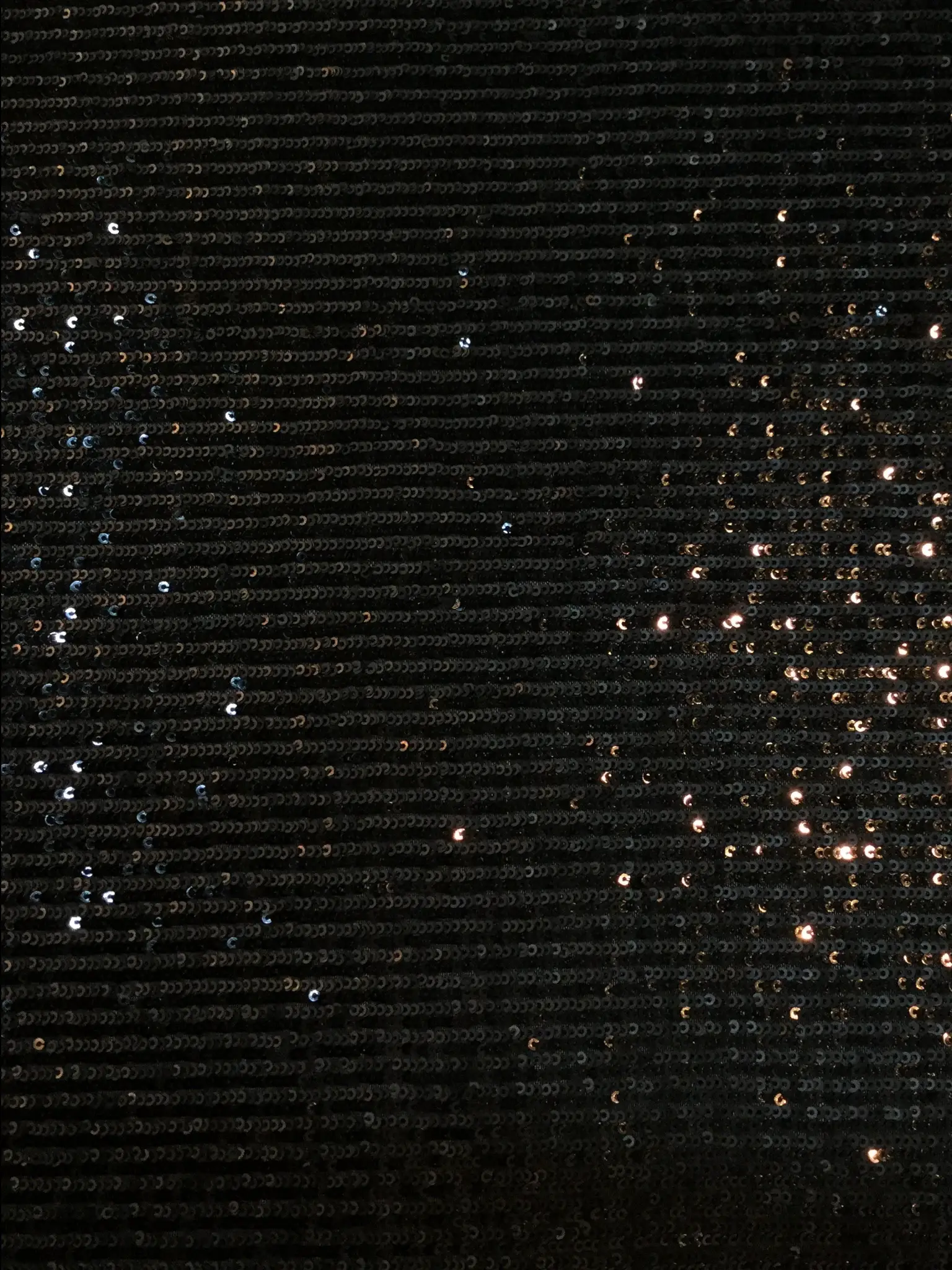 Matte and Shiny Mini Sequins on Stretch Tulle in Black
