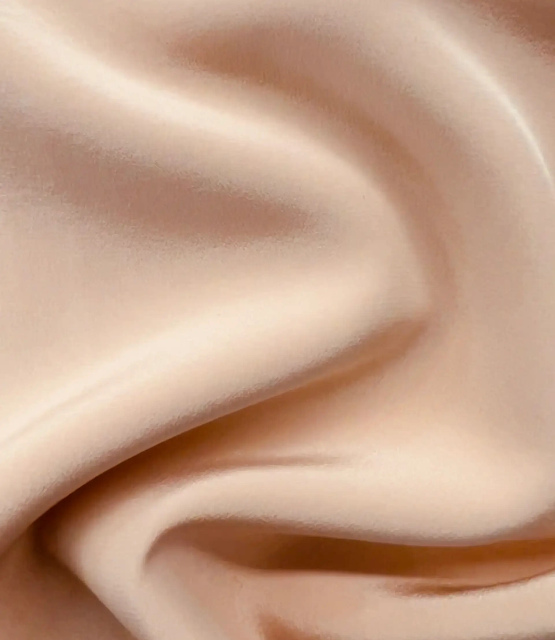 Pure Silk Crepé de Chine in Light Peach