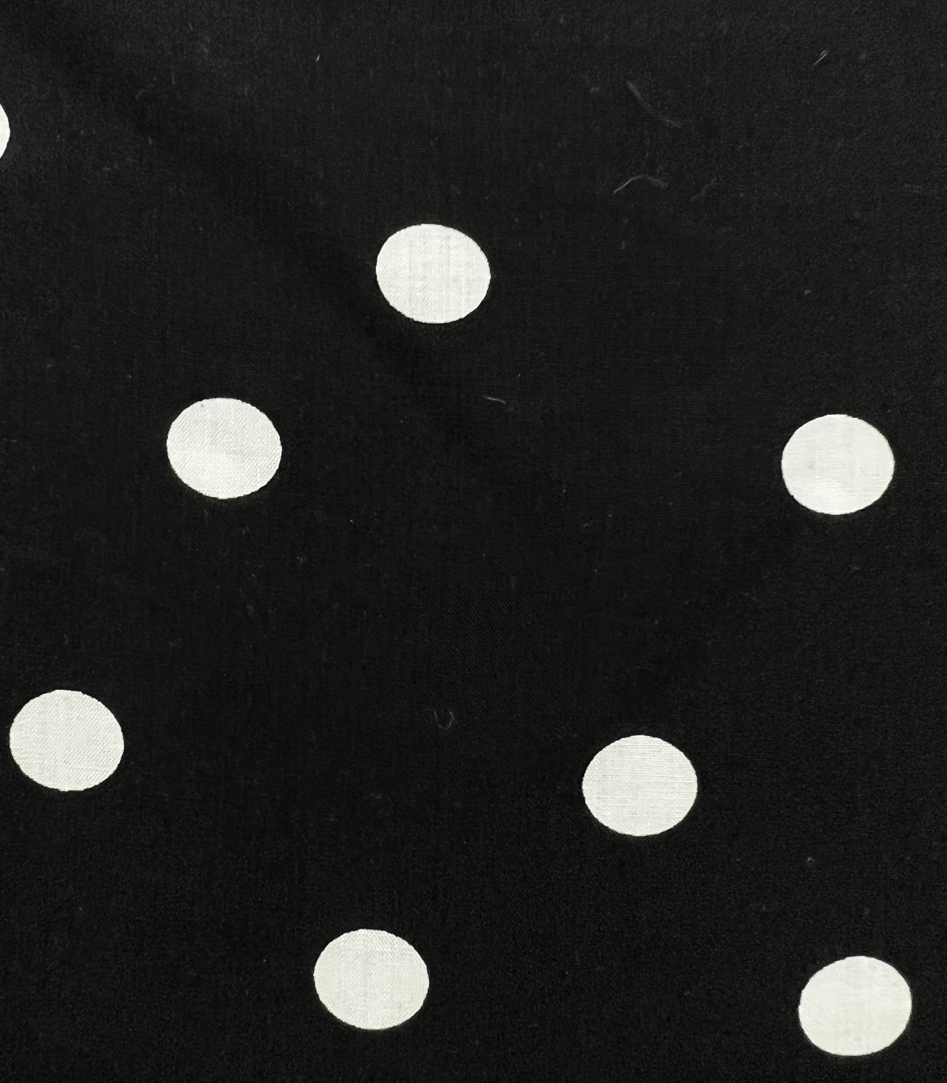 Printed Viscose Challis in Black & White 