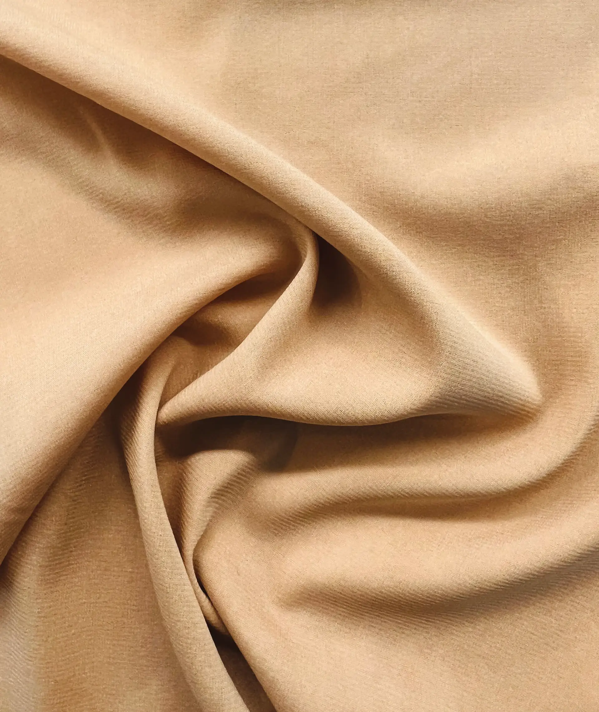 Stretch Silk Chiffon in Tan
