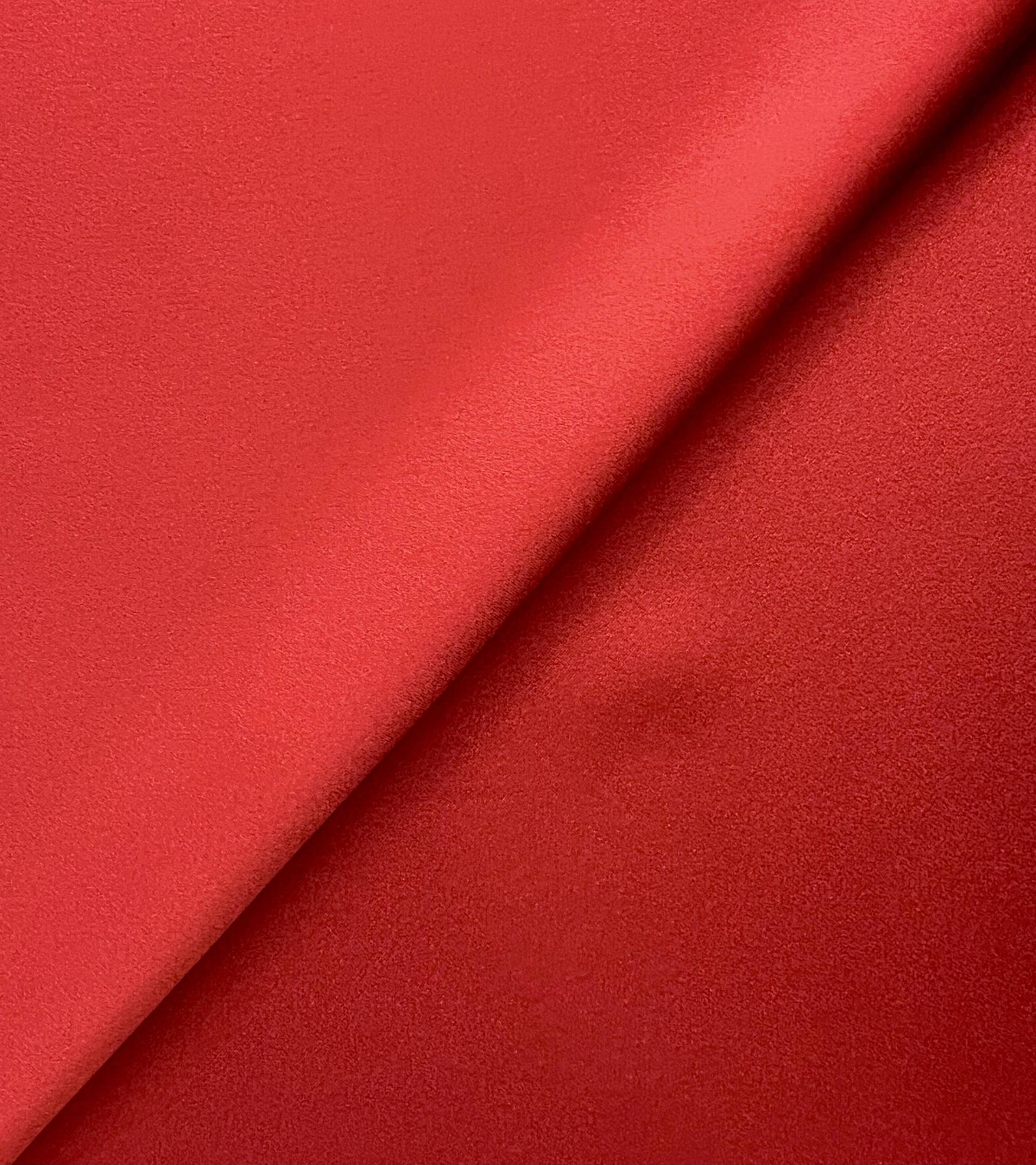 Triacetate Stretch Crepé Back Satin in Bright Red
