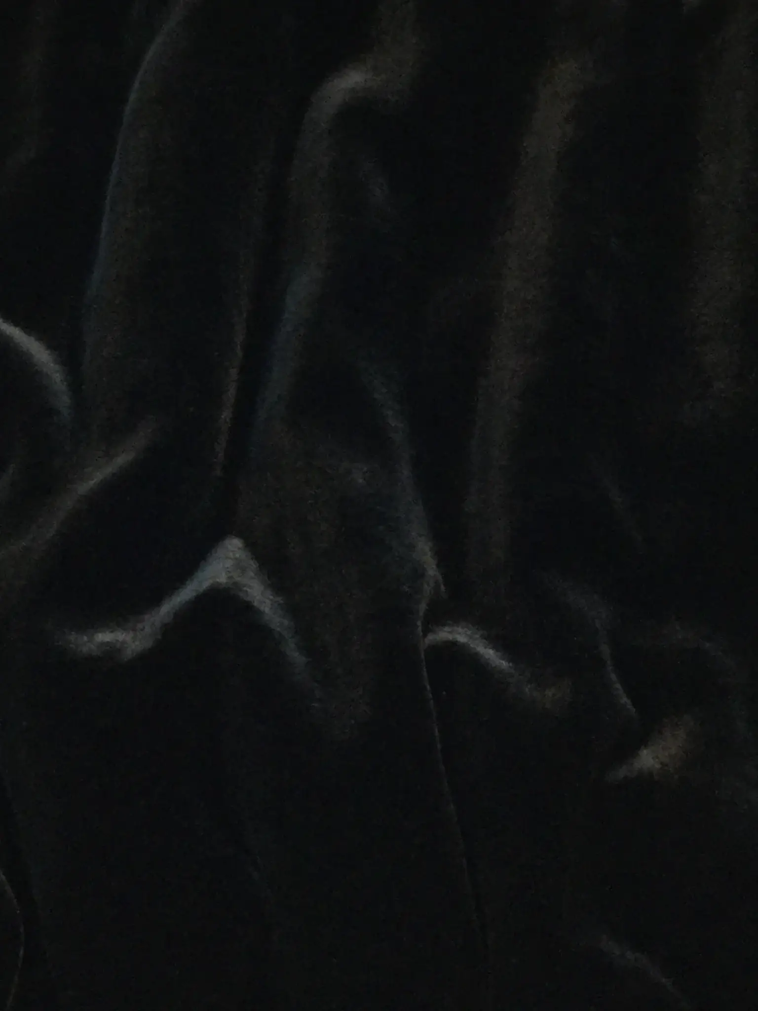 Silk and Rayon Velvet in Black