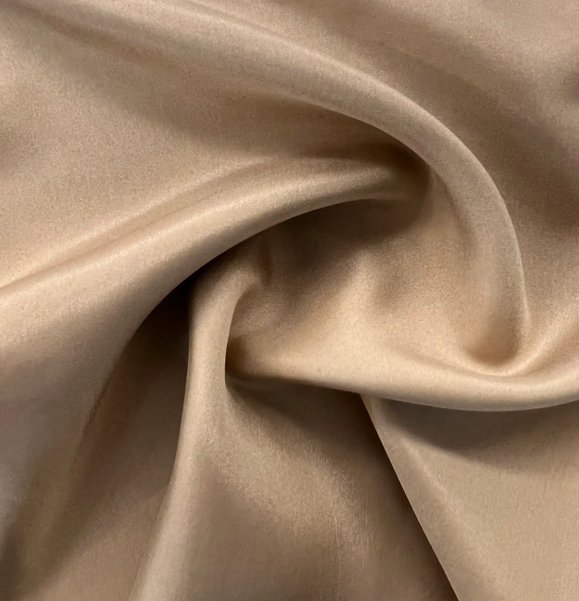 Pure Silk China in Tan