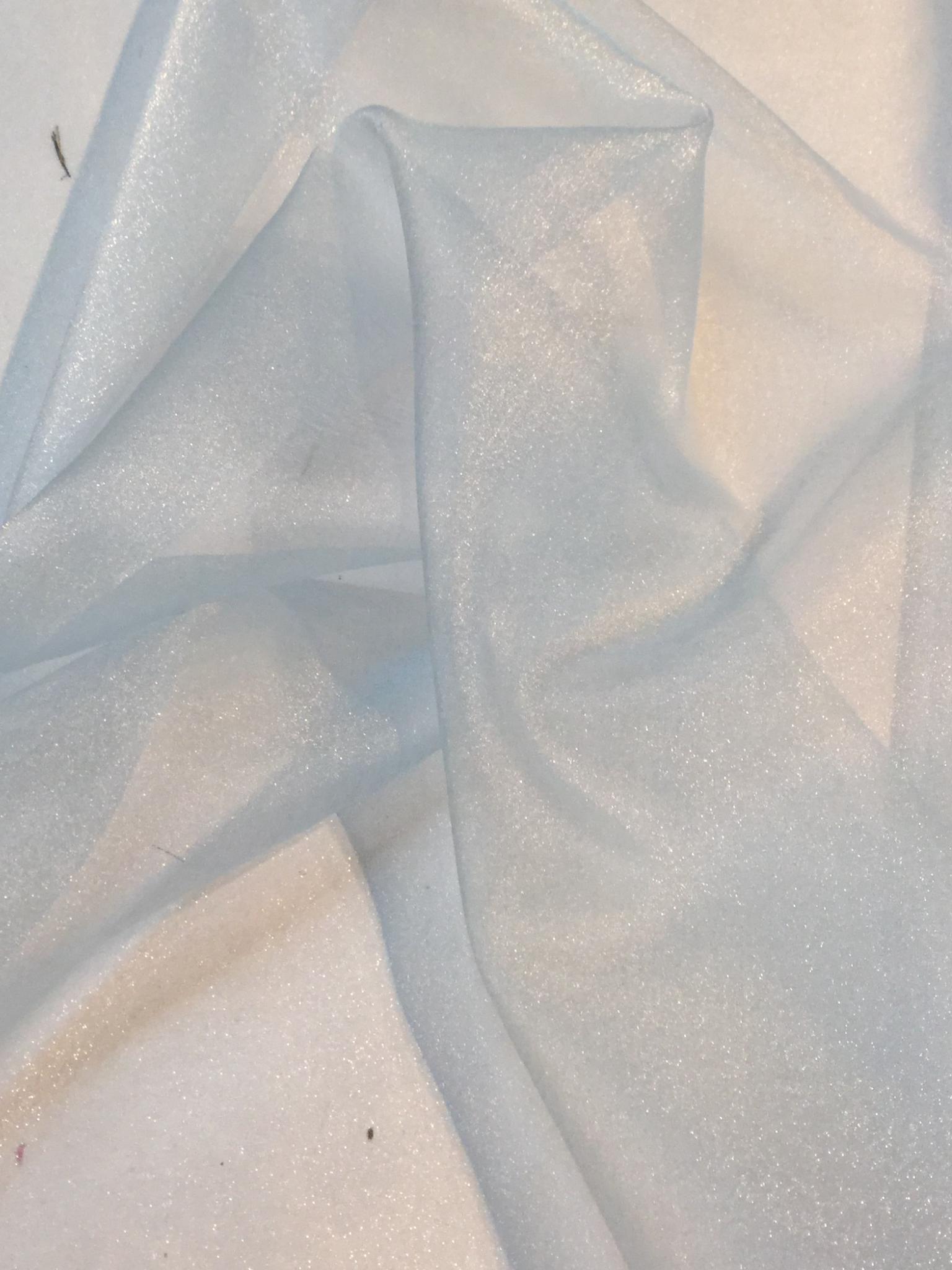 Nylon Sparkle Organza in Baby Blue