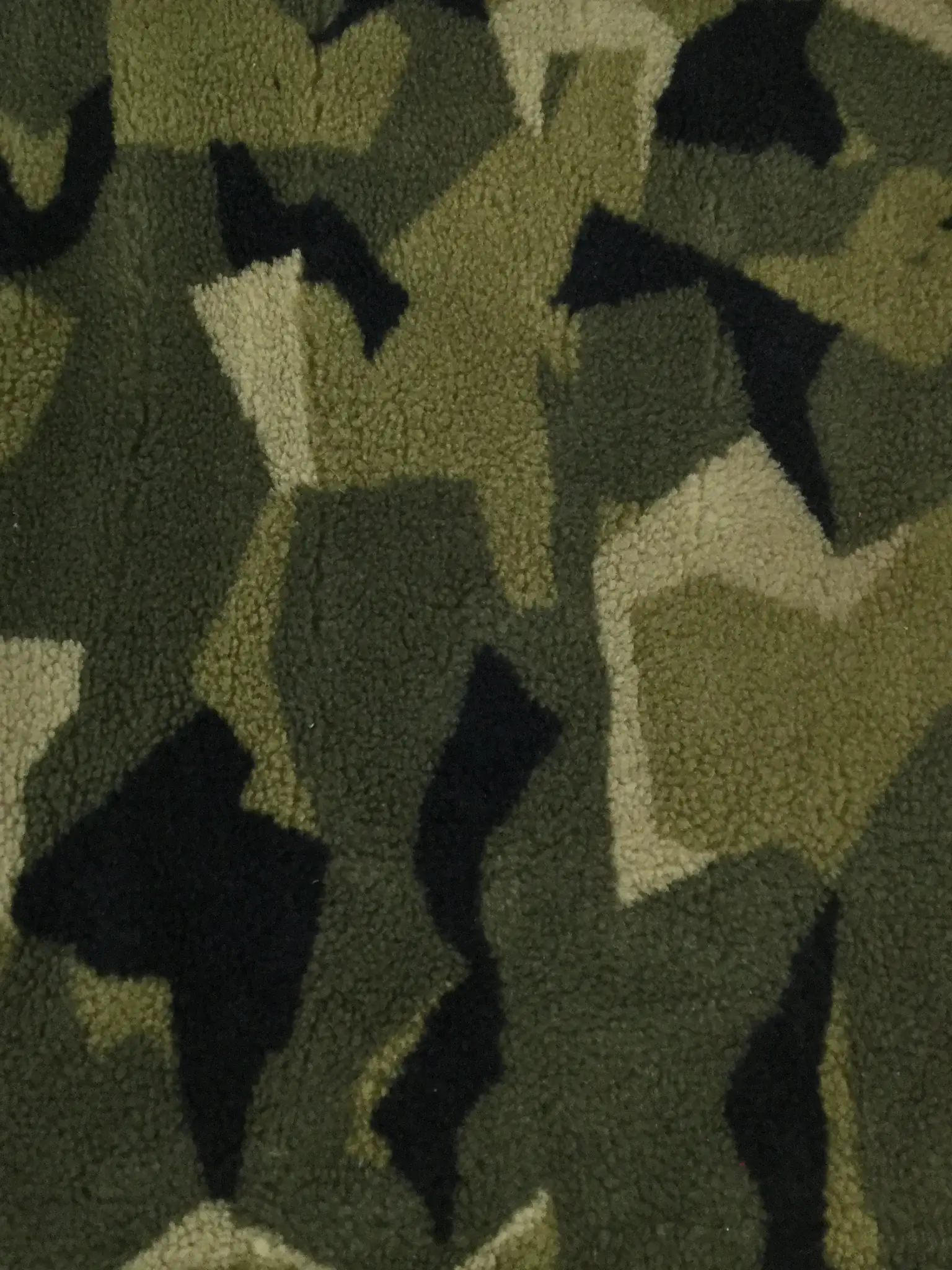 Wool Blend Camouflage Fleece