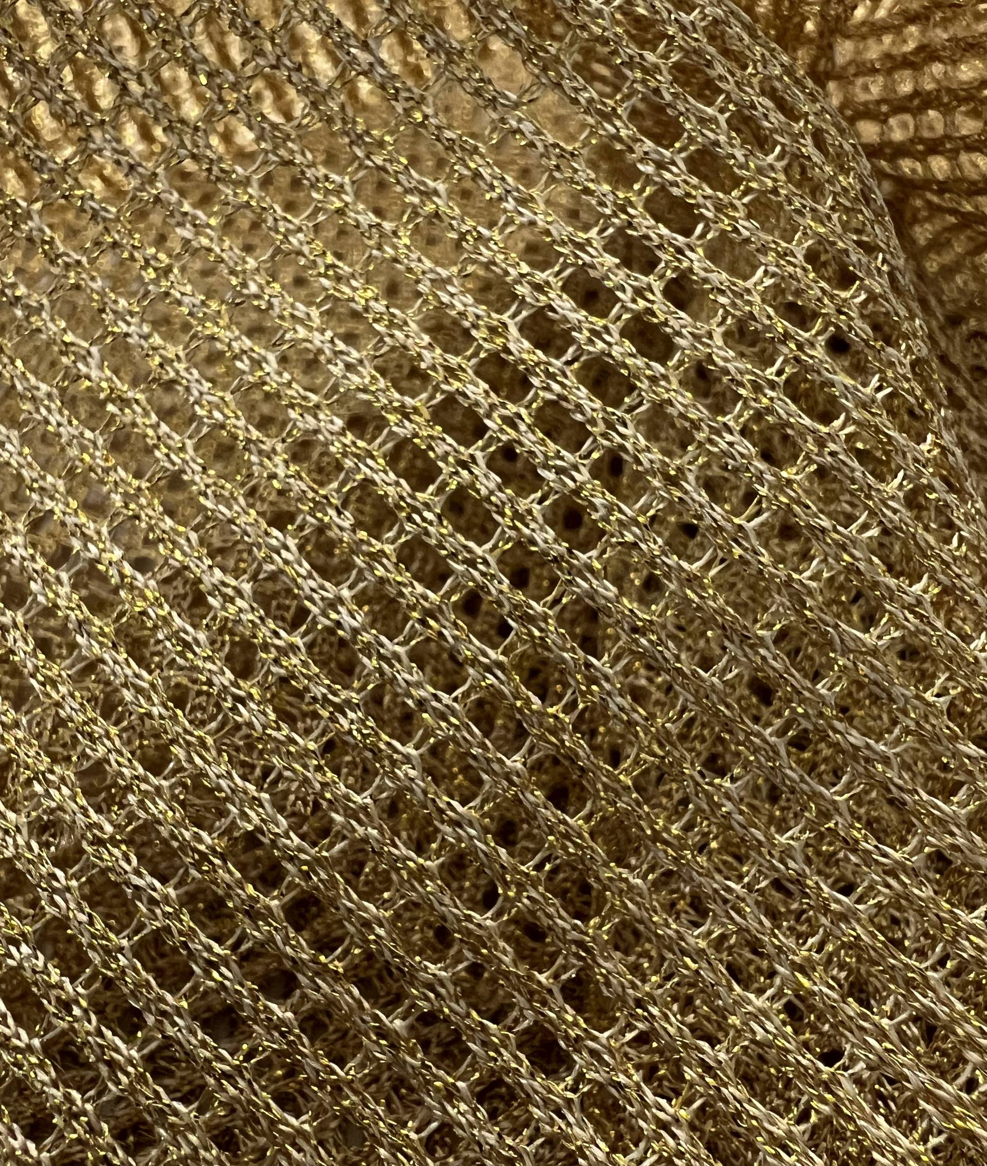 Metallic Mesh in Gold