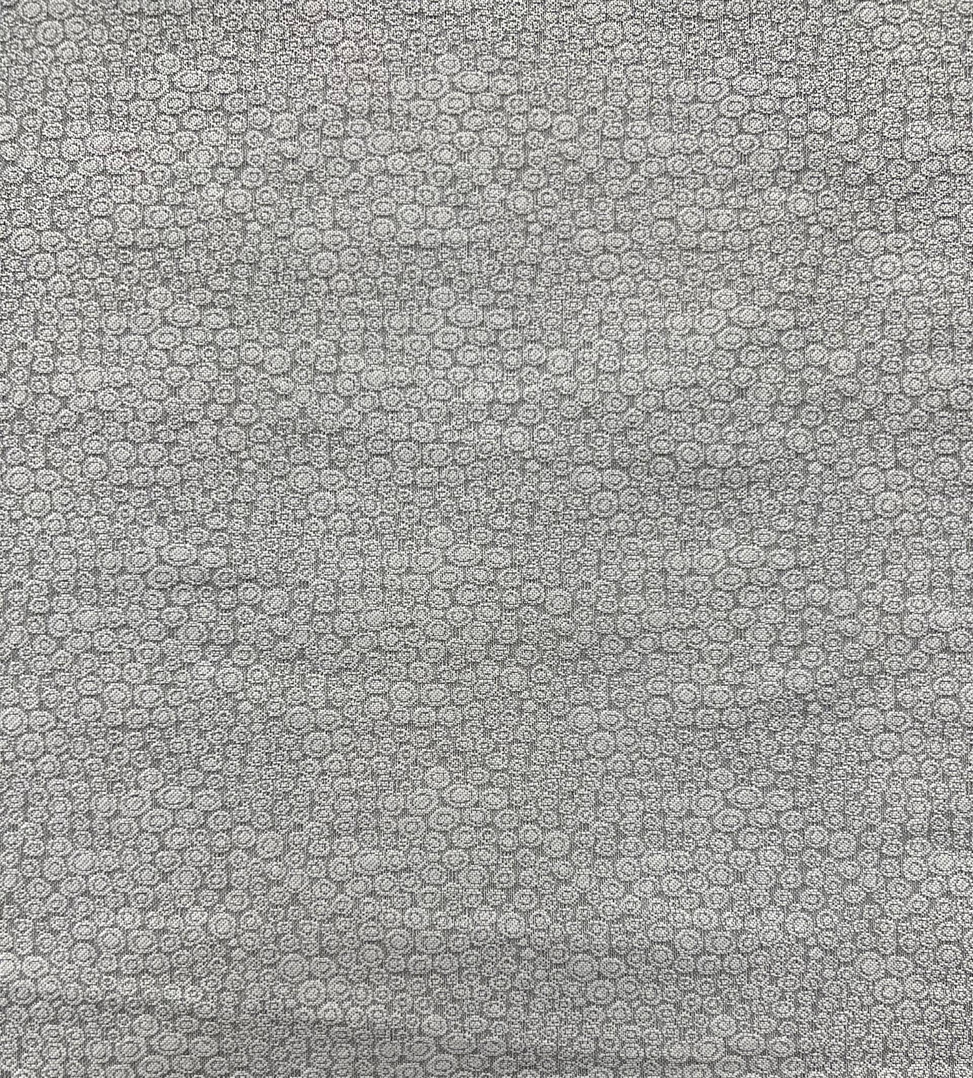 Silk Blend Jacquard Brocade in Silver