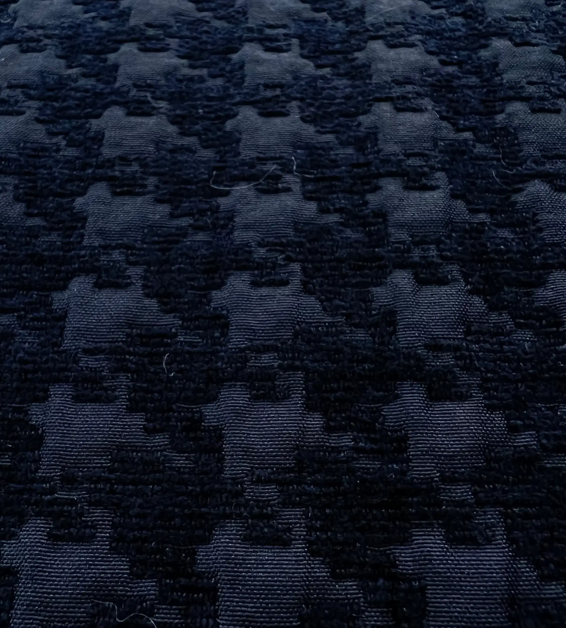 Houndstooth Chenille Brocade in Midnight