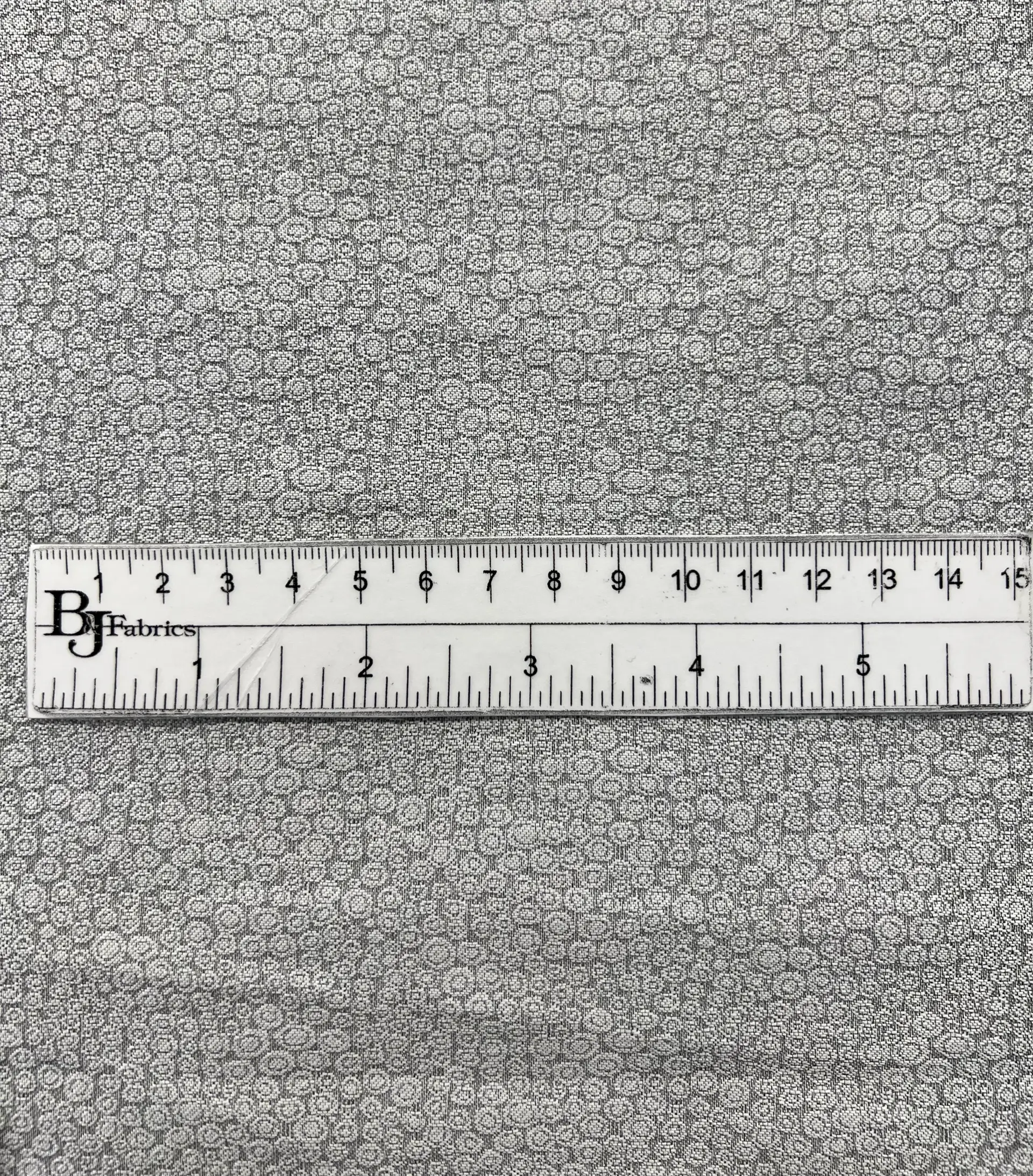 Silk Blend Jacquard Brocade in Silver