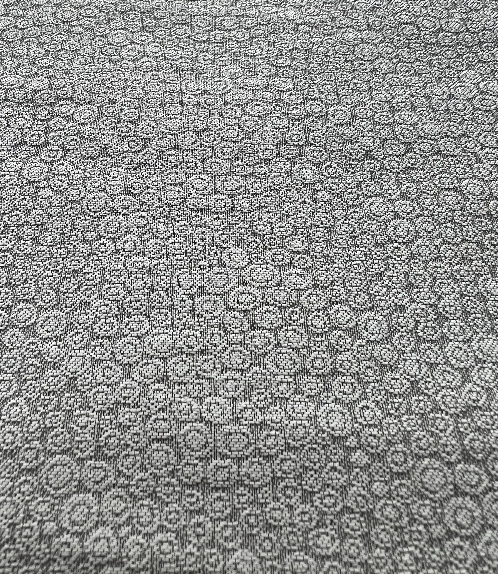 Silk Blend Jacquard Brocade in Silver
