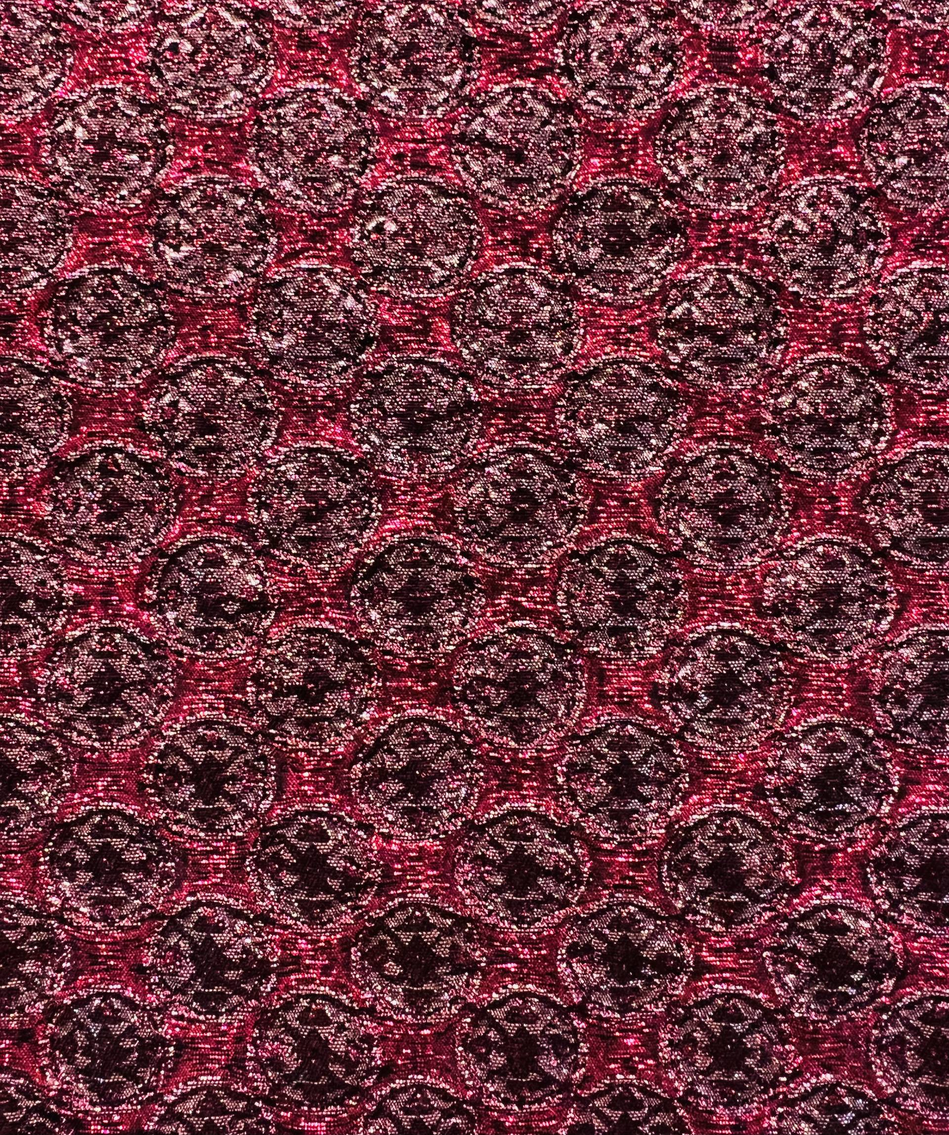 Metallic Brocade in Fuchsia Pink